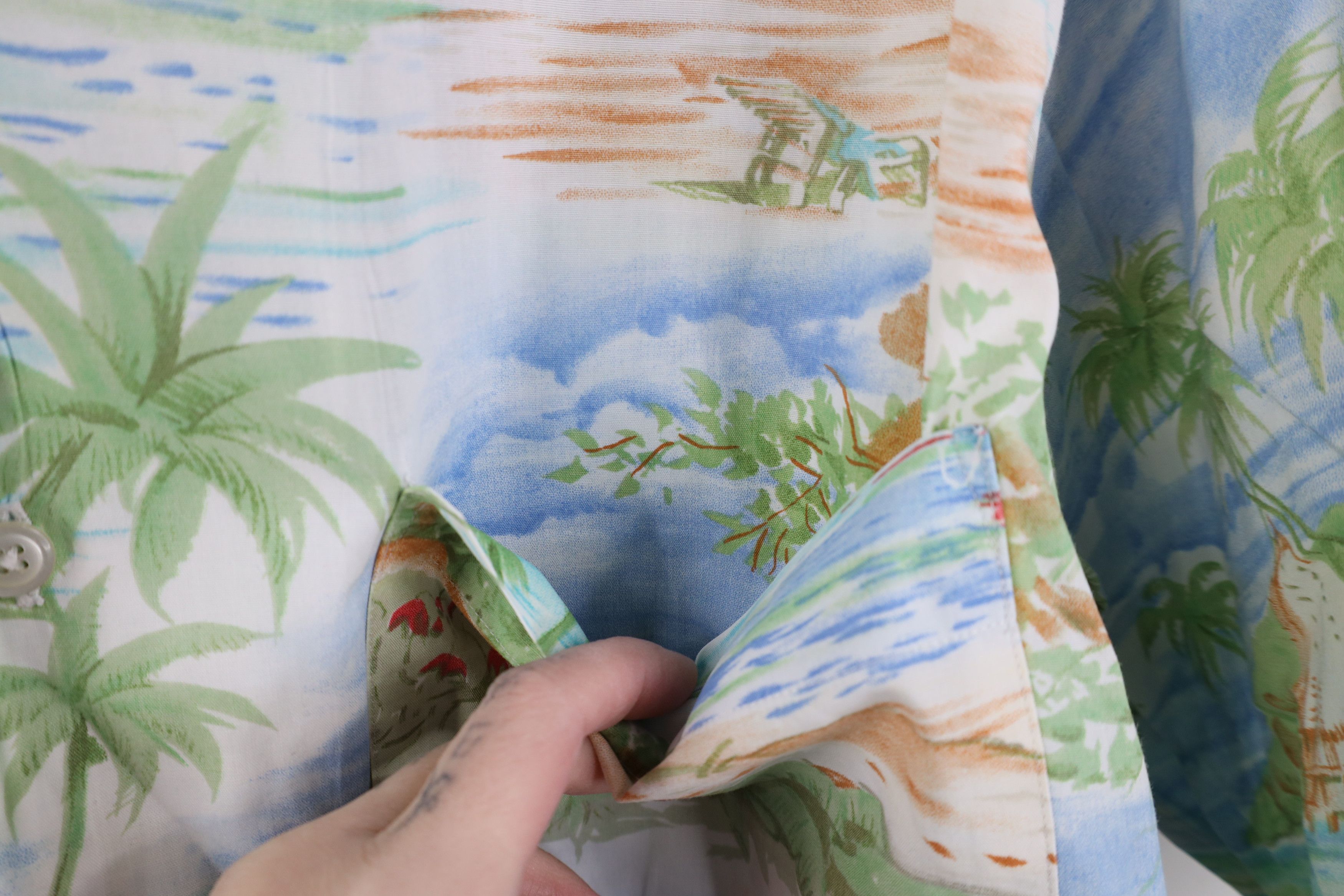 Nautica Vintage 90s Nautica Island Hawaiian Sailing Button Shirt Size US L / EU 52-54 / 3 - 4 Thumbnail