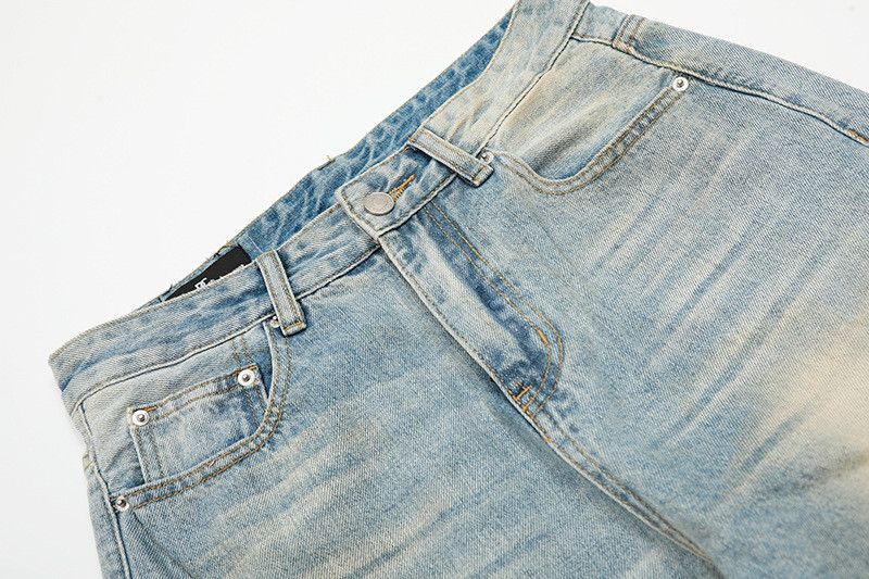Vintage American retro washed distressed jeans for men Size US 32 / EU 48 - 3 Thumbnail