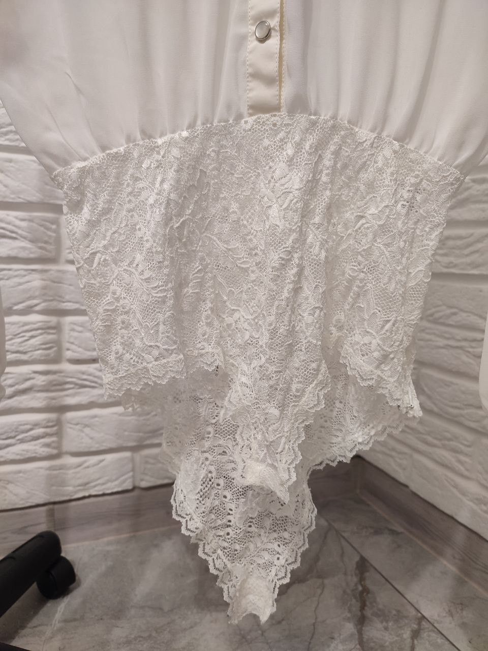 Alessandra Rich ALESSANDRA RICH GEORGETTE BODYSUIT Silk 42 size Size M / US 6-8 / IT 42-44 - 9 Thumbnail