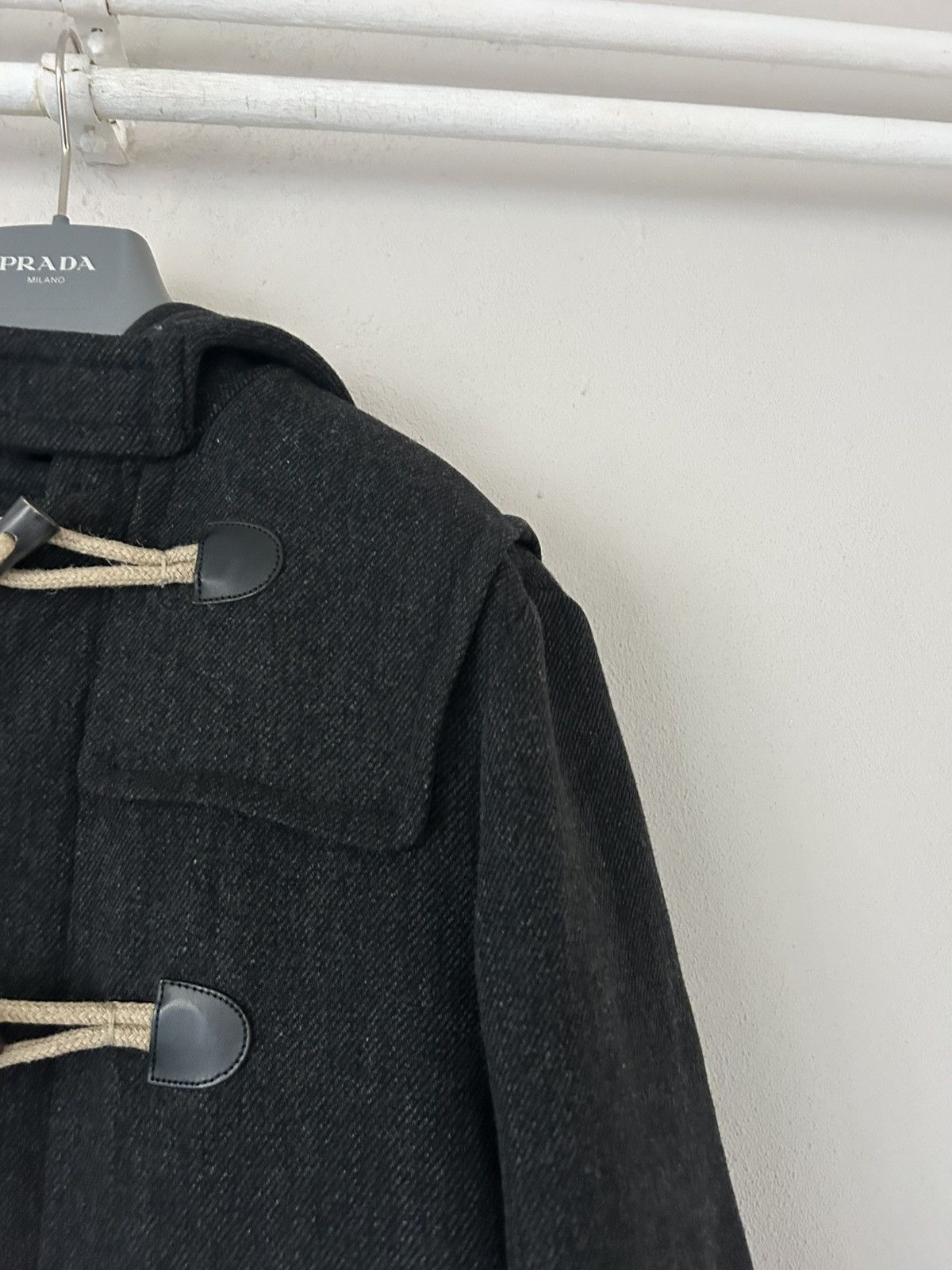 Prada Prada Wool Duffle Coat with Hood and Rope Toggle Details Size US M / EU 48-50 / 2 - 5 Thumbnail