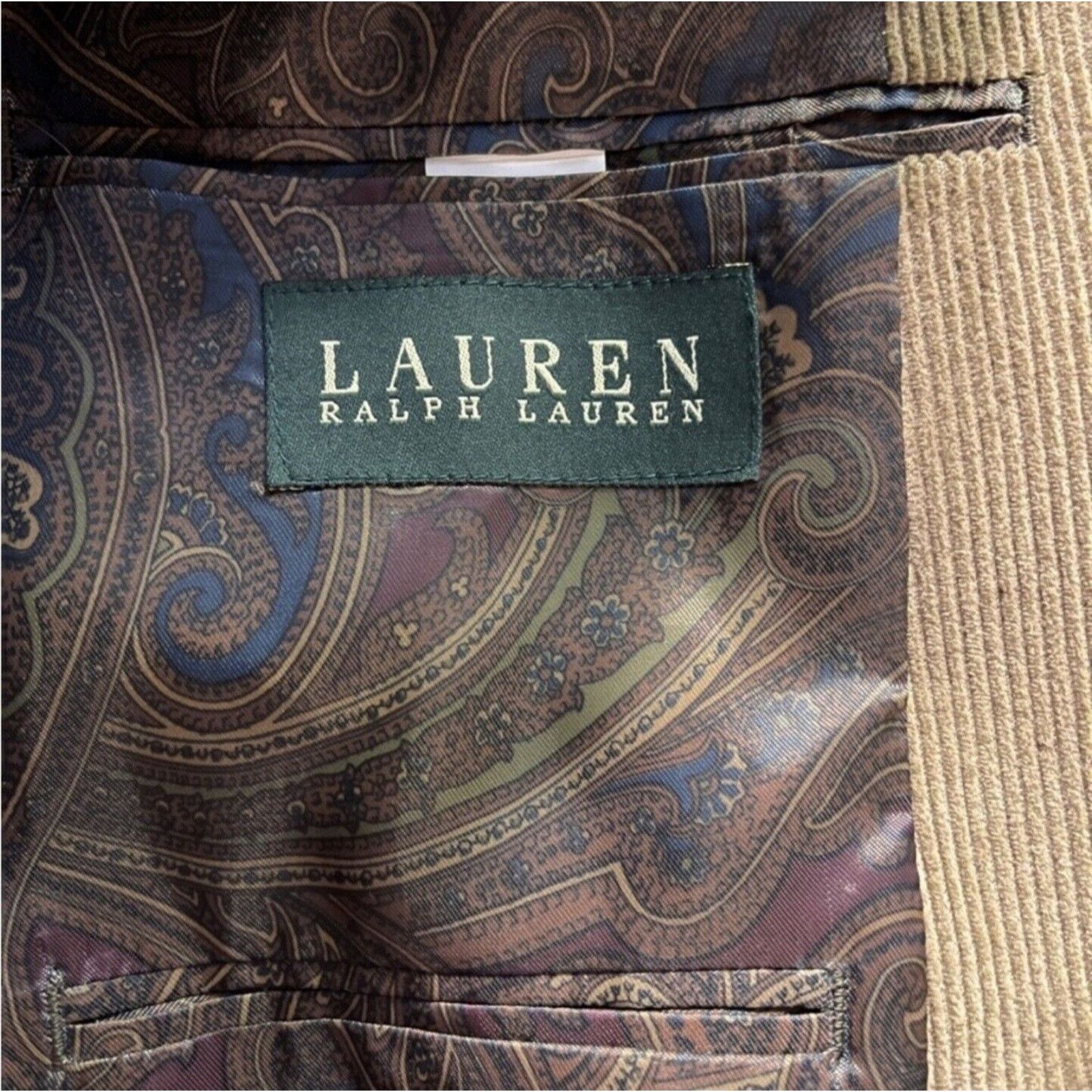 Lauren Ralph Lauren Lauren Ralph Lauren Corduroy Blazer 40S Sports Elbow Patch Size US XXS / EU 40 - 10 Thumbnail