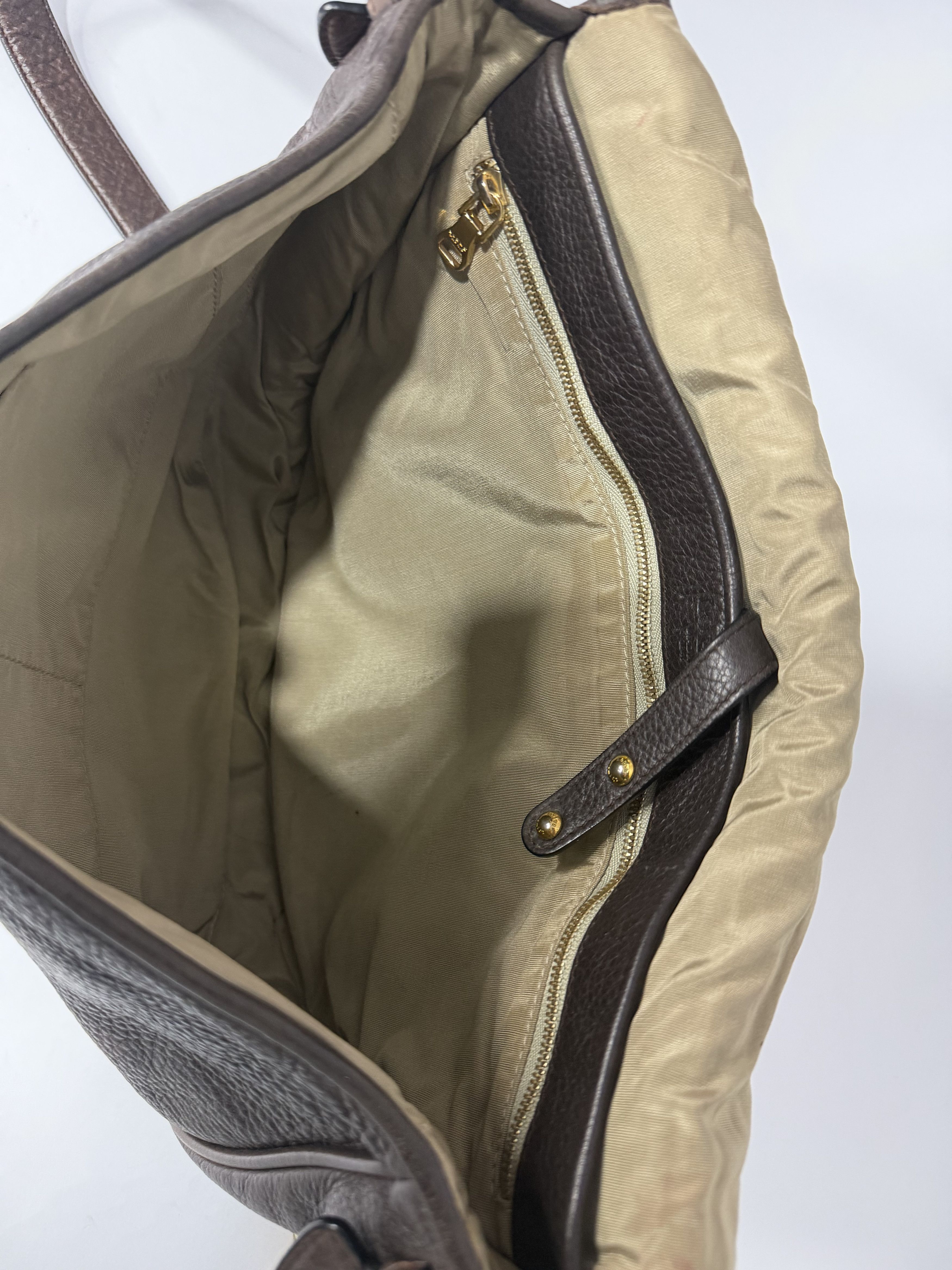 Loewe Loewe Madrid 1846 Brown Pebbled Leather Crossbody Saddle Bag Size ONE SIZE - 6 Thumbnail