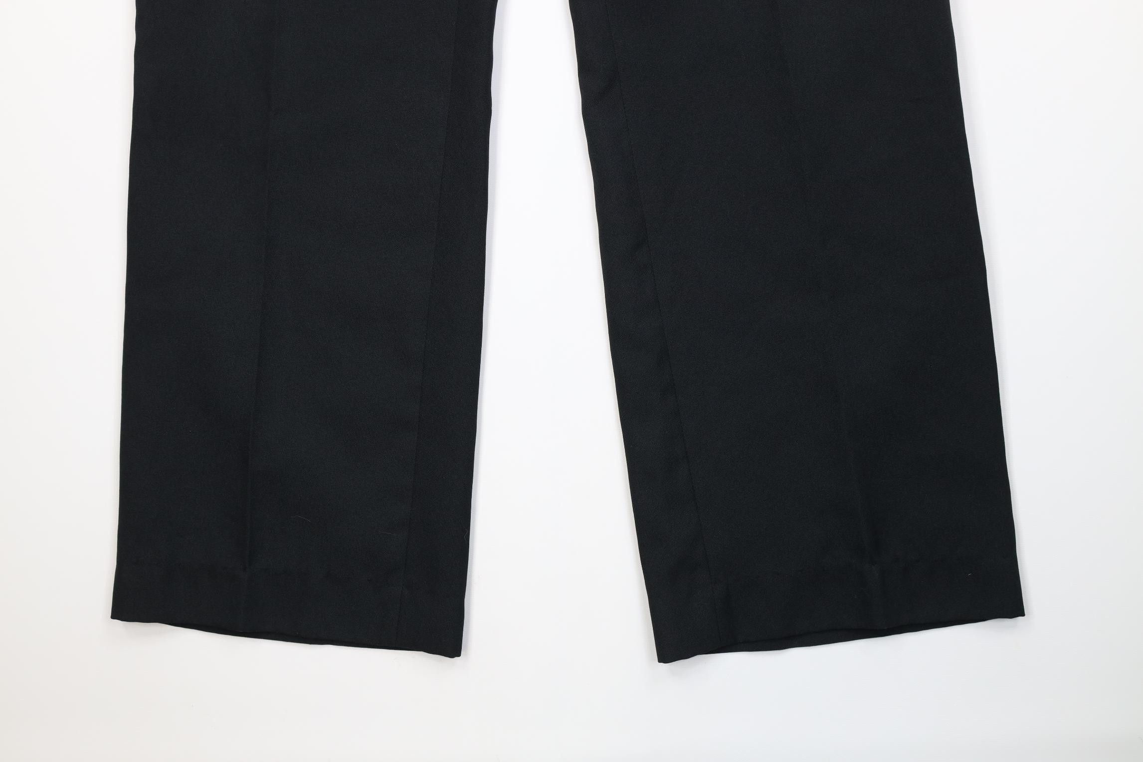 Vintage Vintage 70s Streetwear Flared Wide Leg Chino Pants Black USA Size US 32 / EU 48 - 4 Thumbnail
