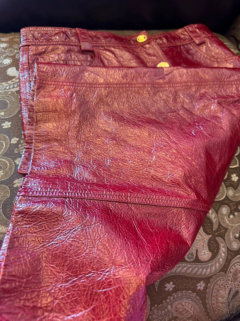 Versace Versace Angora red pencil skirt Size 37" - 7 Thumbnail