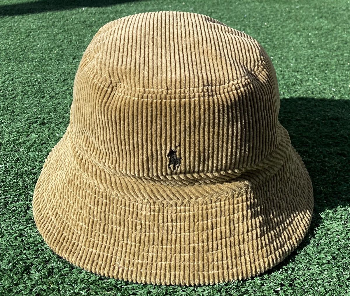 Vintage Polo Ralph Lauren Fly Fishing sale Lures Embroidered Bucket Hat Corduroy Sm/M