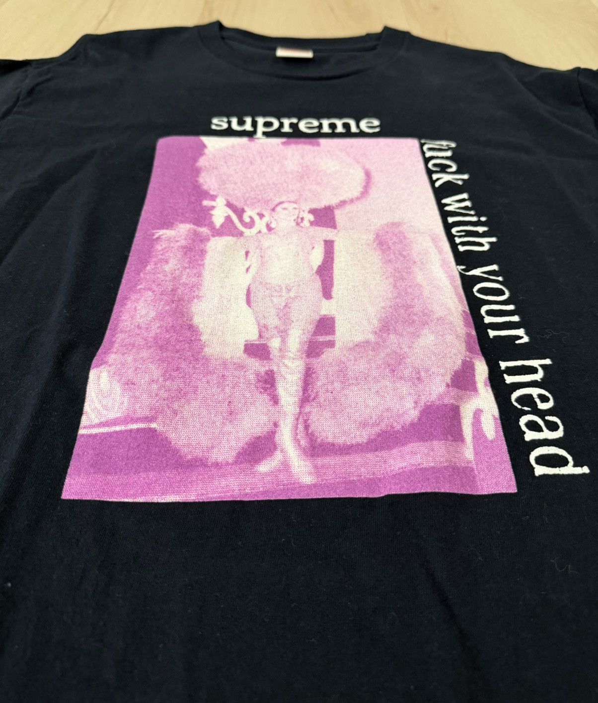 Supreme Supreme FW17 Fuck With Your Head Tee Navy Size US L / EU 52-54 / 3 - 3 Thumbnail