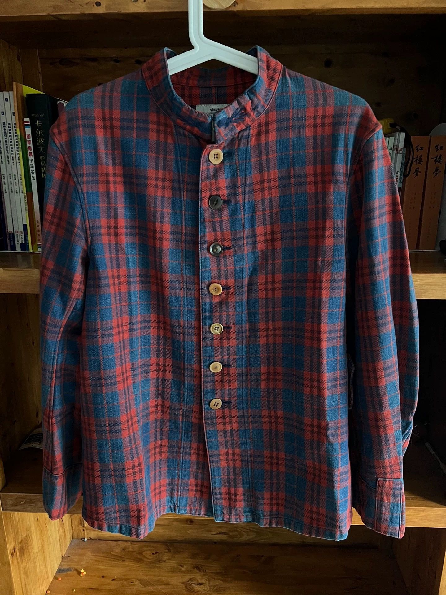 Visvim visvim 14aw embroidered stand collar plaid jacket size 2 Size US M / EU 48-50 / 2 - 4 Thumbnail