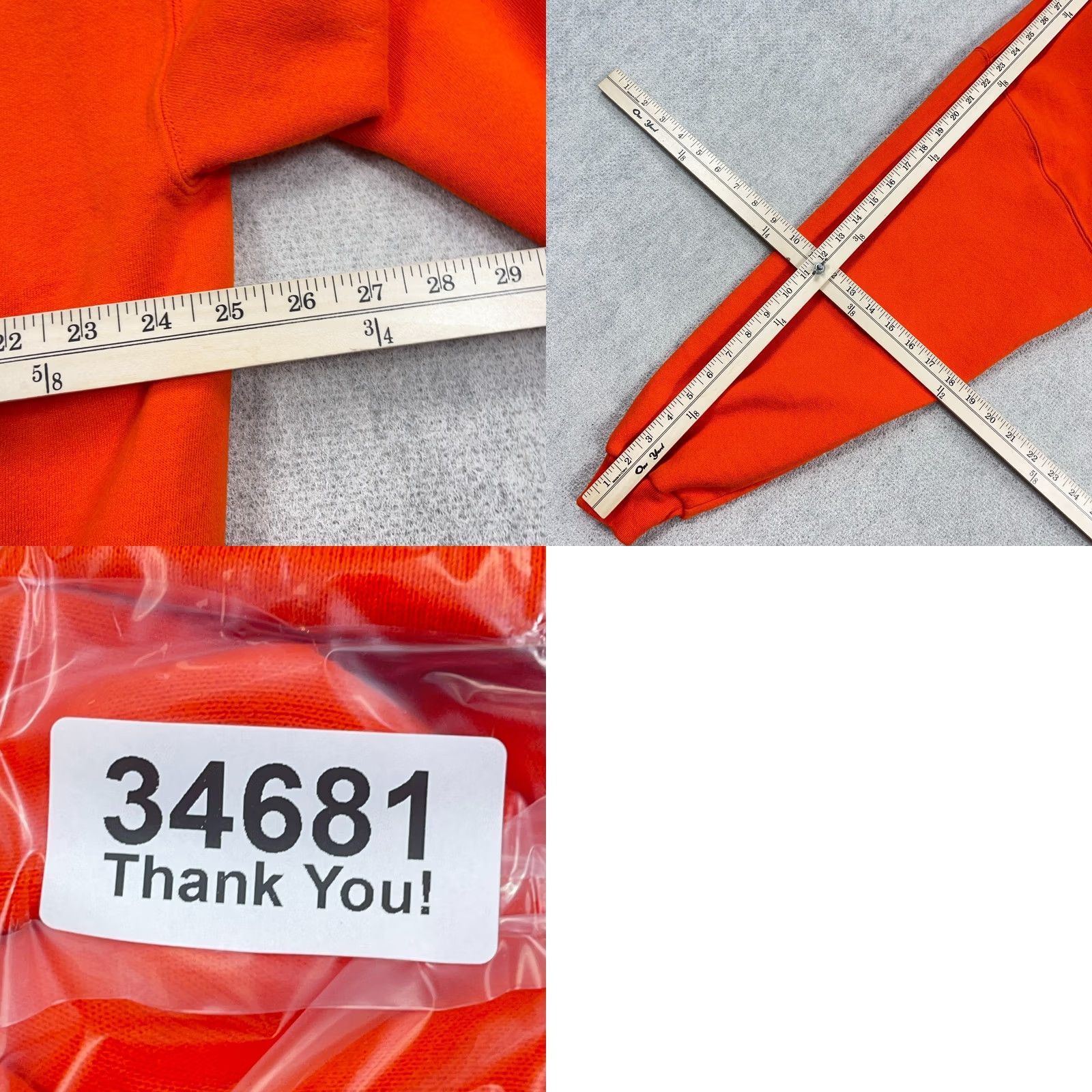 Russell Athletic VINTAGE Russell Sweatshirt XXL Orange Crew Neck Sweater Blank 90s Y2K 50/50 Men Size US XXL / EU 58 / 5 - 8 Thumbnail