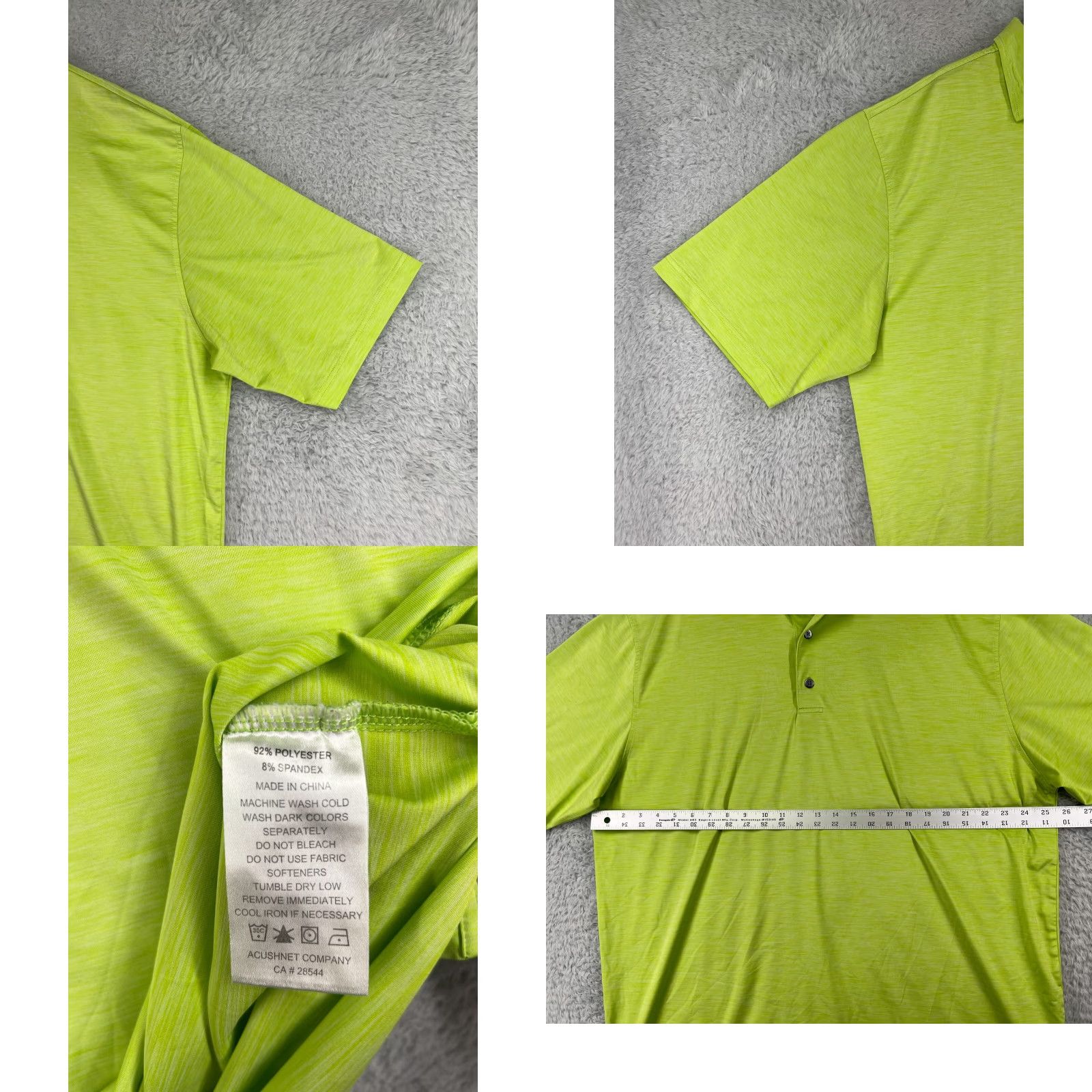 Footjoy FootJoy Polo Shirt Mens 2XL Green Polyester Blend Golf Shirt Size US XXL / EU 58 / 5 - 8 Thumbnail