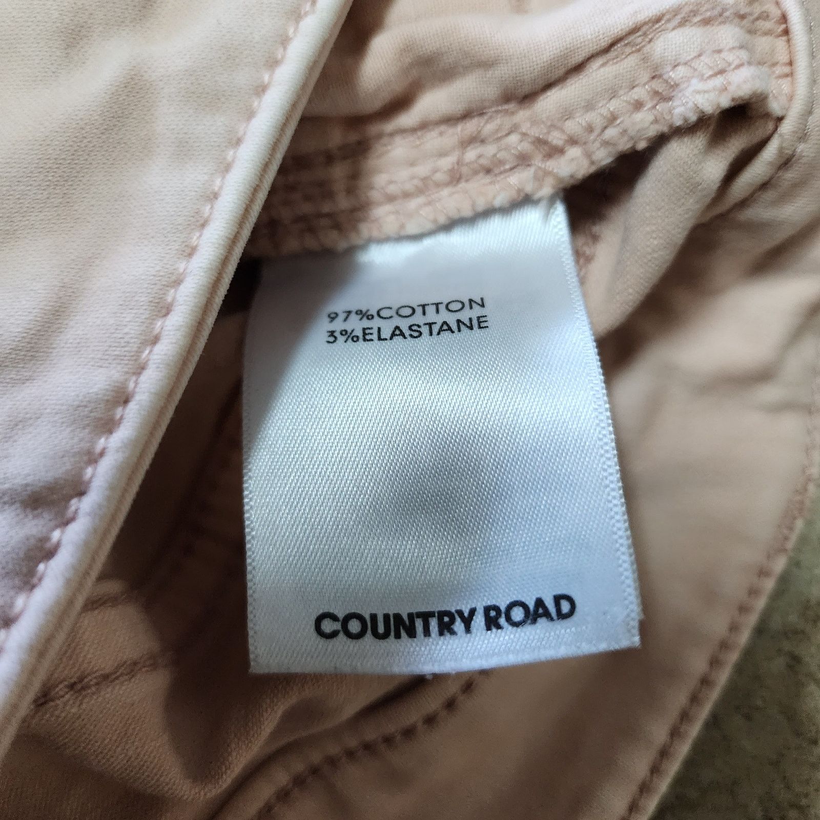 Country Road COUNTRY ROAD Jeans Womens 10 Peach Tapered Slim Denim Size 29" - 4 Thumbnail