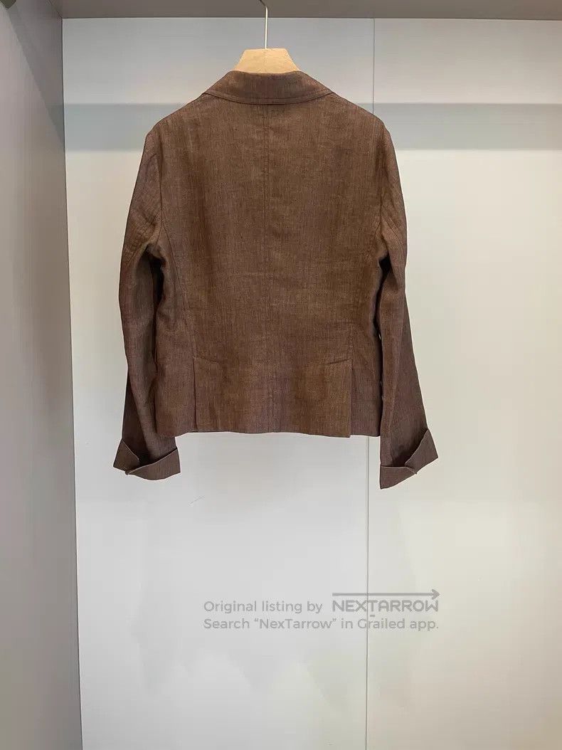Loro Piana Loro Piana Brown Linen Blazer Size M / US 6-8 / IT 42-44 - 2 Thumbnail
