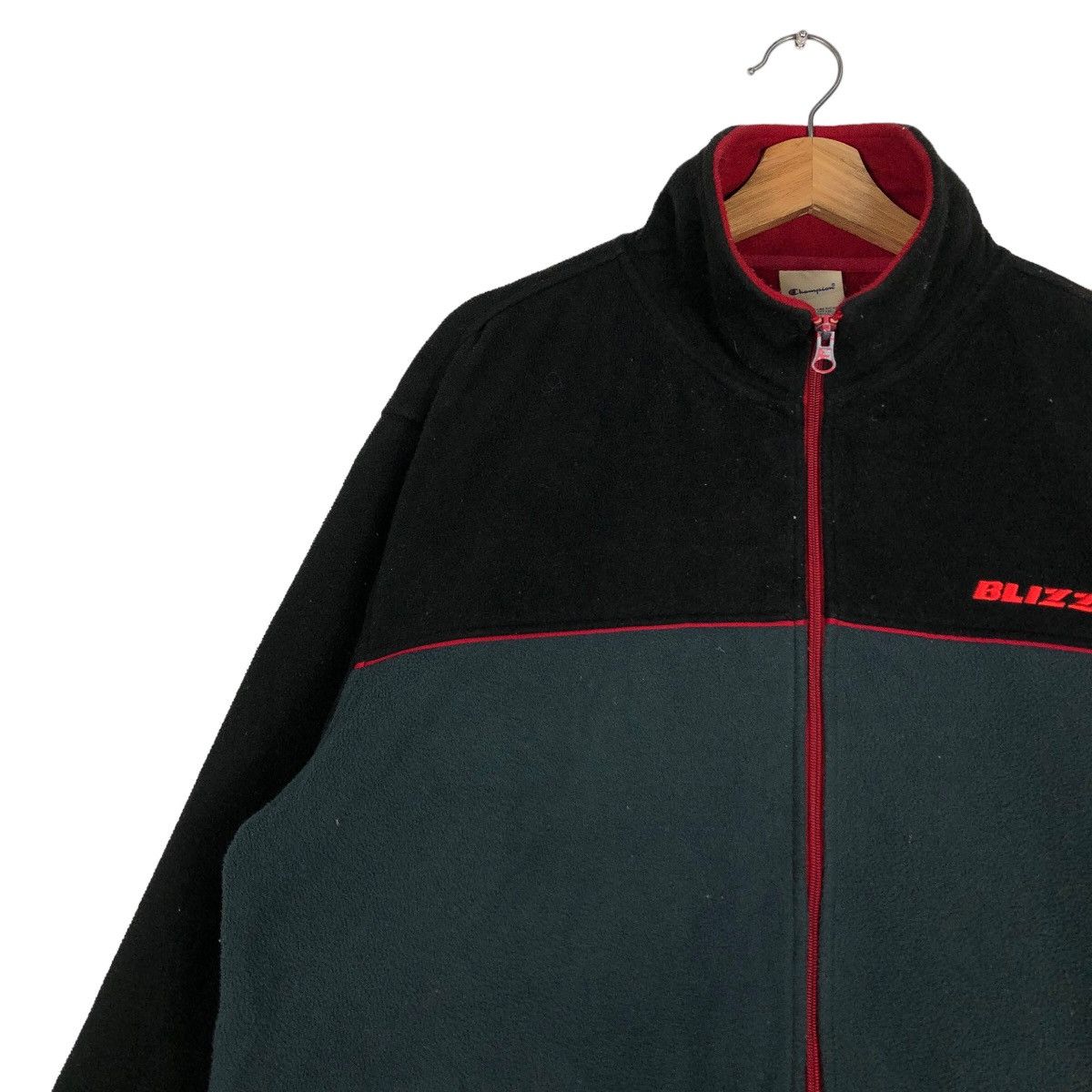 Champion 🔥Vtg Fleece Jacket Worker Champion Blizzak Racing Sports Size US M / EU 48-50 / 2 - 7 Thumbnail