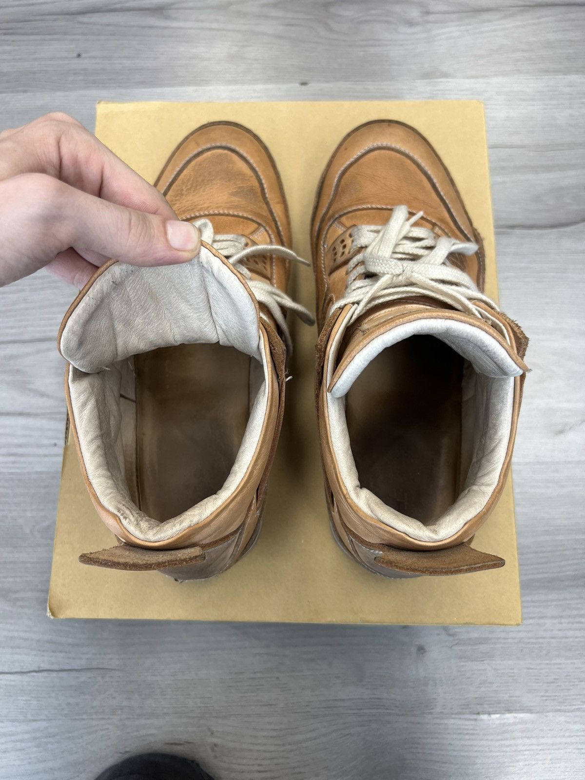Hender Scheme Hender Scheme MIP-10 Jordan 4 Natural Size US 9.5 / EU 42-43 - 4 Thumbnail