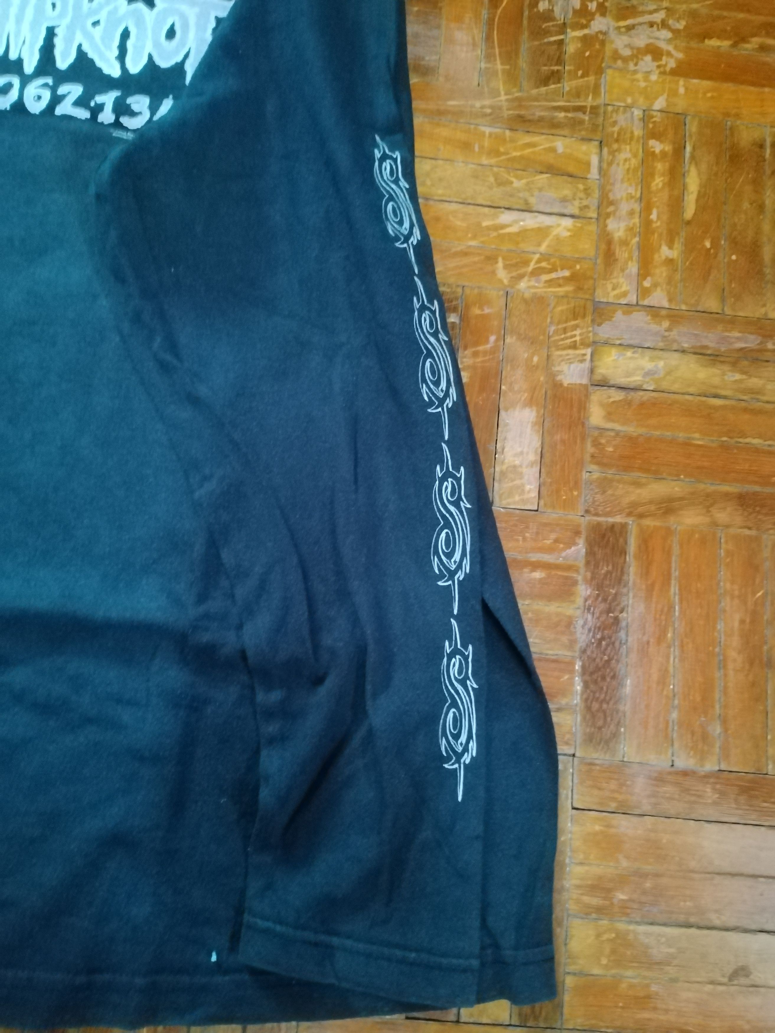 Vintage Vtg Slipknot 1990 LS Shirt blue grape merchandise Size US XL / EU 56 / 4 - 5 Thumbnail