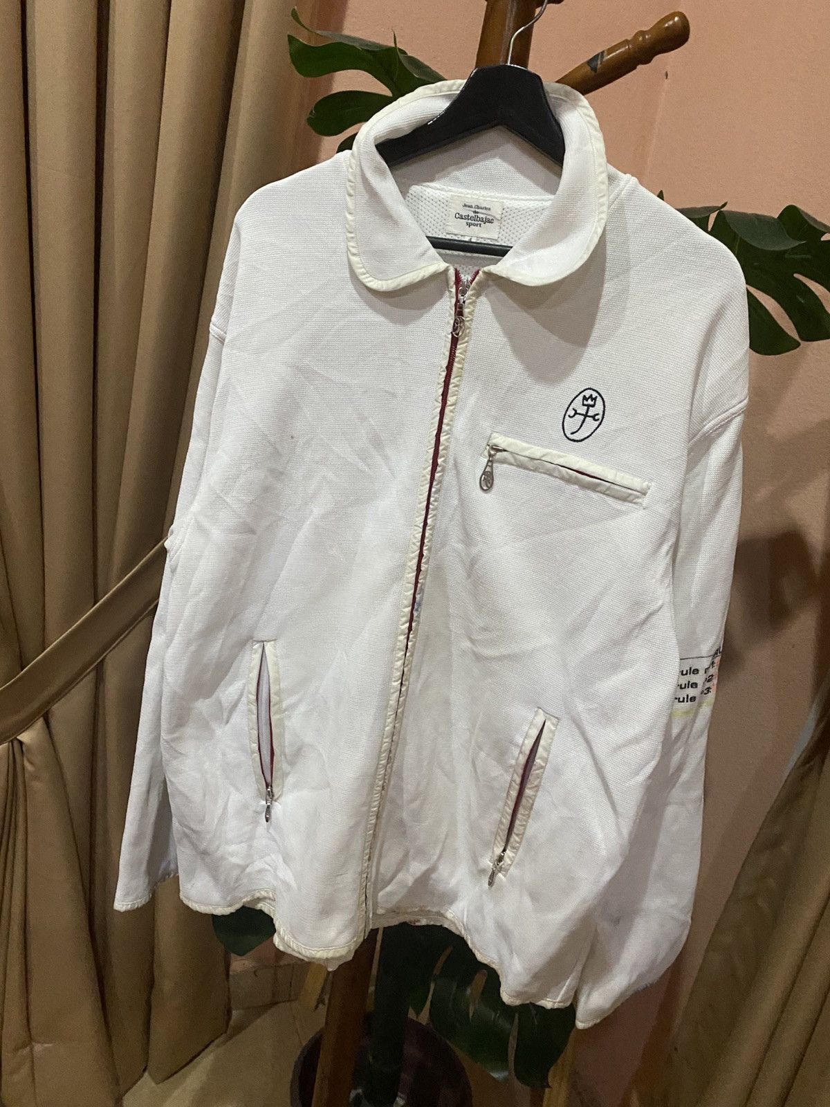 Jean Charles De Castelbajac Vintage Jean-Charles de Castelbajac Sport Mesh Jacket White Size US L / EU 52-54 / 3 - 2 Thumbnail
