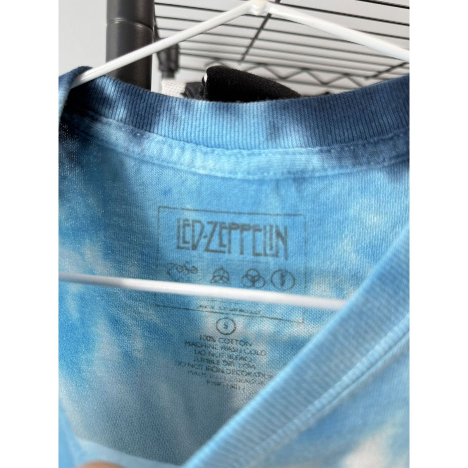 Led Zeppelin Vintage Led Zeppelin Band T Shirt Tie Dye Liquid Blue Size US S / EU 44-46 / 1 - 5 Thumbnail