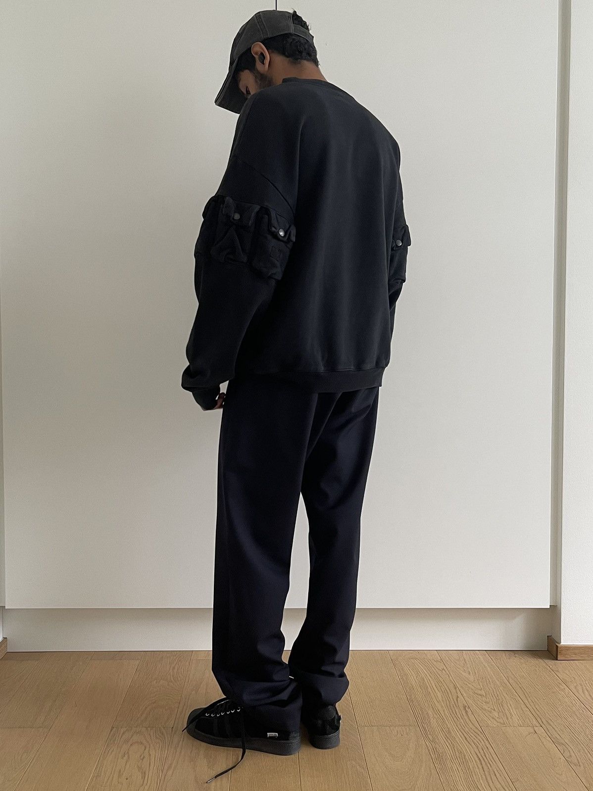 Kapital Kapital 2023 8-Pockets Black Washed Utility Sweater Size US L / EU 52-54 / 3 - 10 Thumbnail