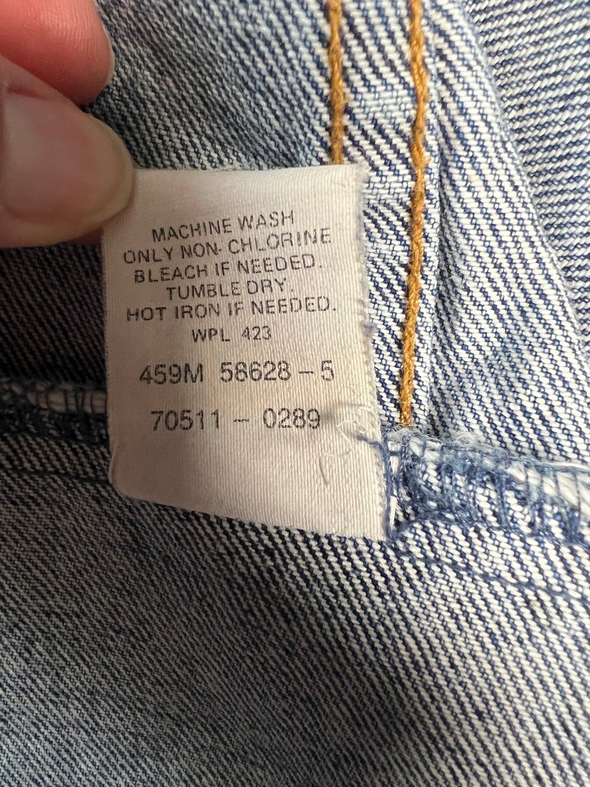 Levi's Vtg 80s Orange Tab Levis Blue Denim Trucker Jacket Large Size US L / EU 52-54 / 3 - 5 Thumbnail