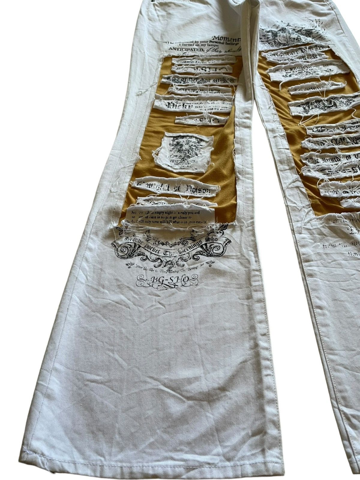 Japanese Brand Vintage Japanese Bernings Sho Flared Patches Jeans Size US 29 - 6 Thumbnail