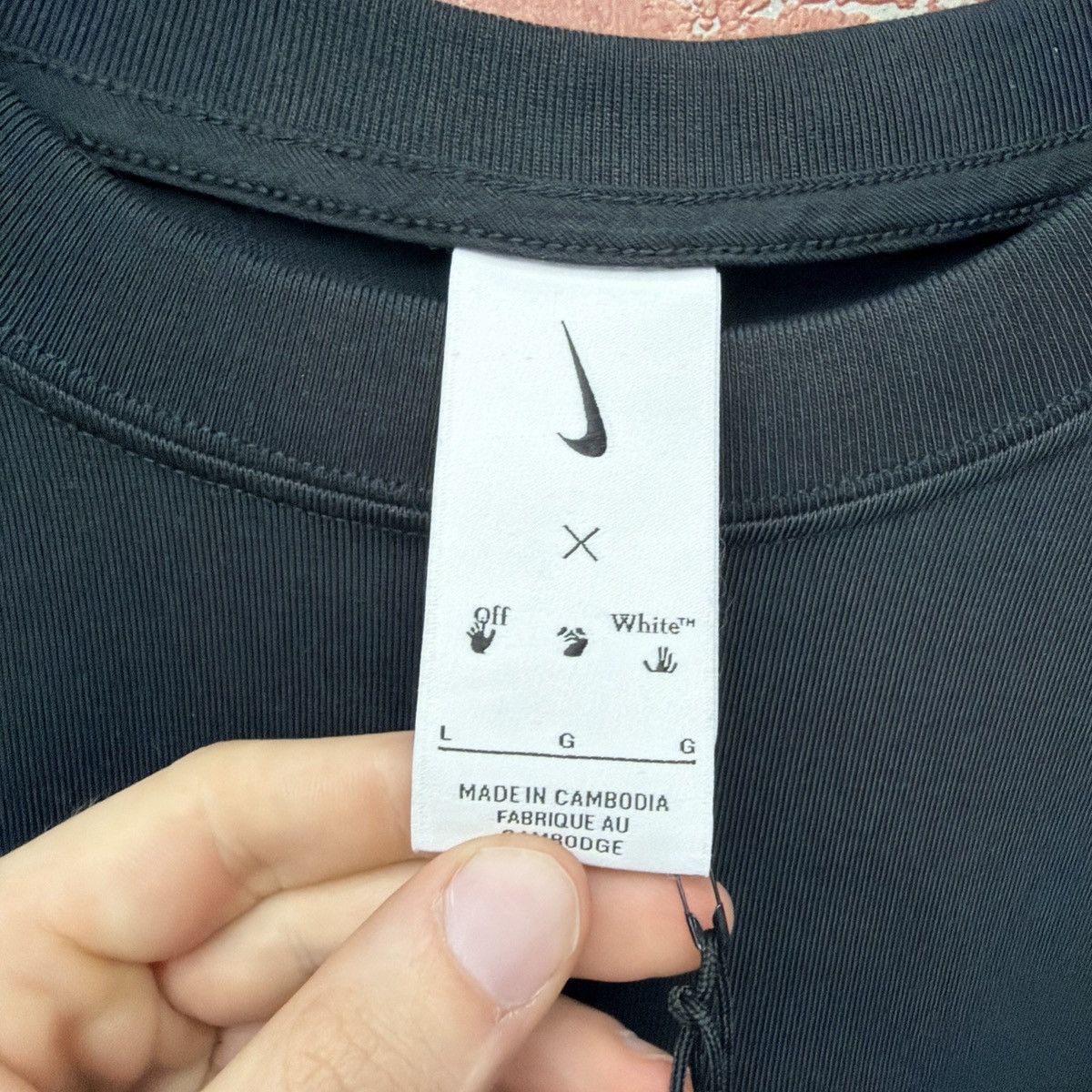 Off-White Men’s Nike x Off White T-Shirt Mens 005 Black Size Large Size US L / EU 52-54 / 3 - 11 Thumbnail