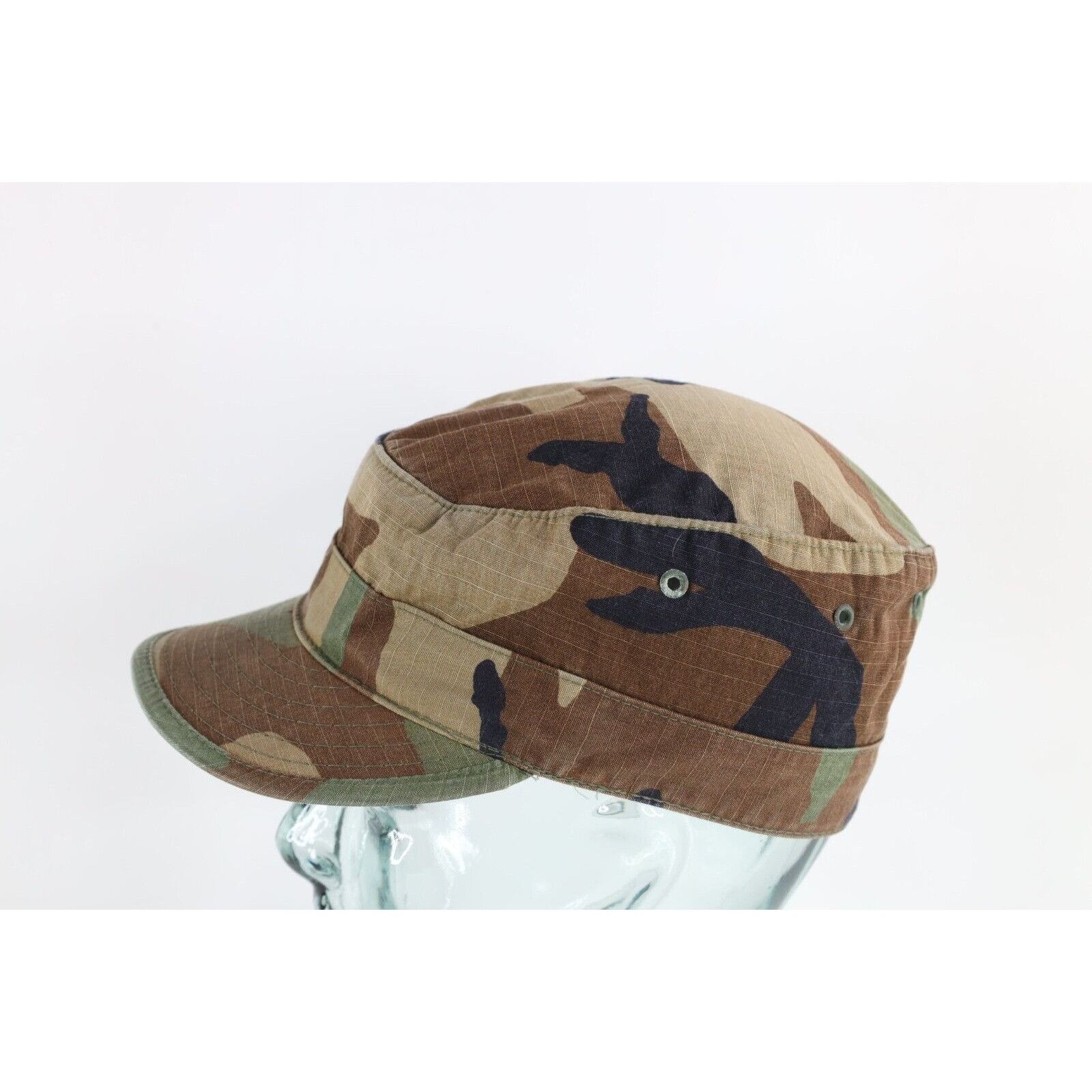 Vintage Vintage 90s Faded Military Issue Camouflage Hot Weather Cap Size ONE SIZE - 2 Thumbnail