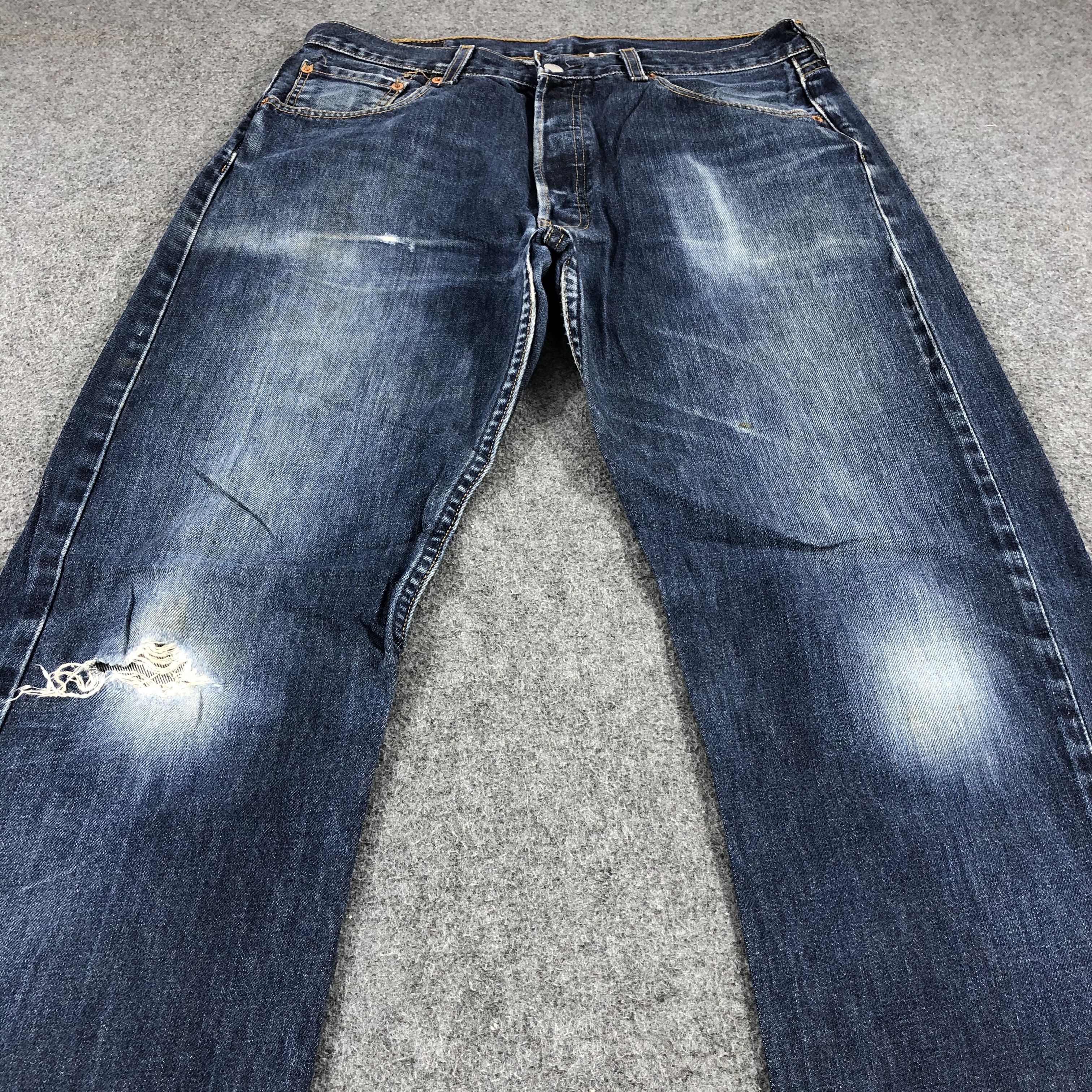 Levi's Vintage 90s Levis 501 Denim Jeans-JM939 Size US 33 - 3 Thumbnail