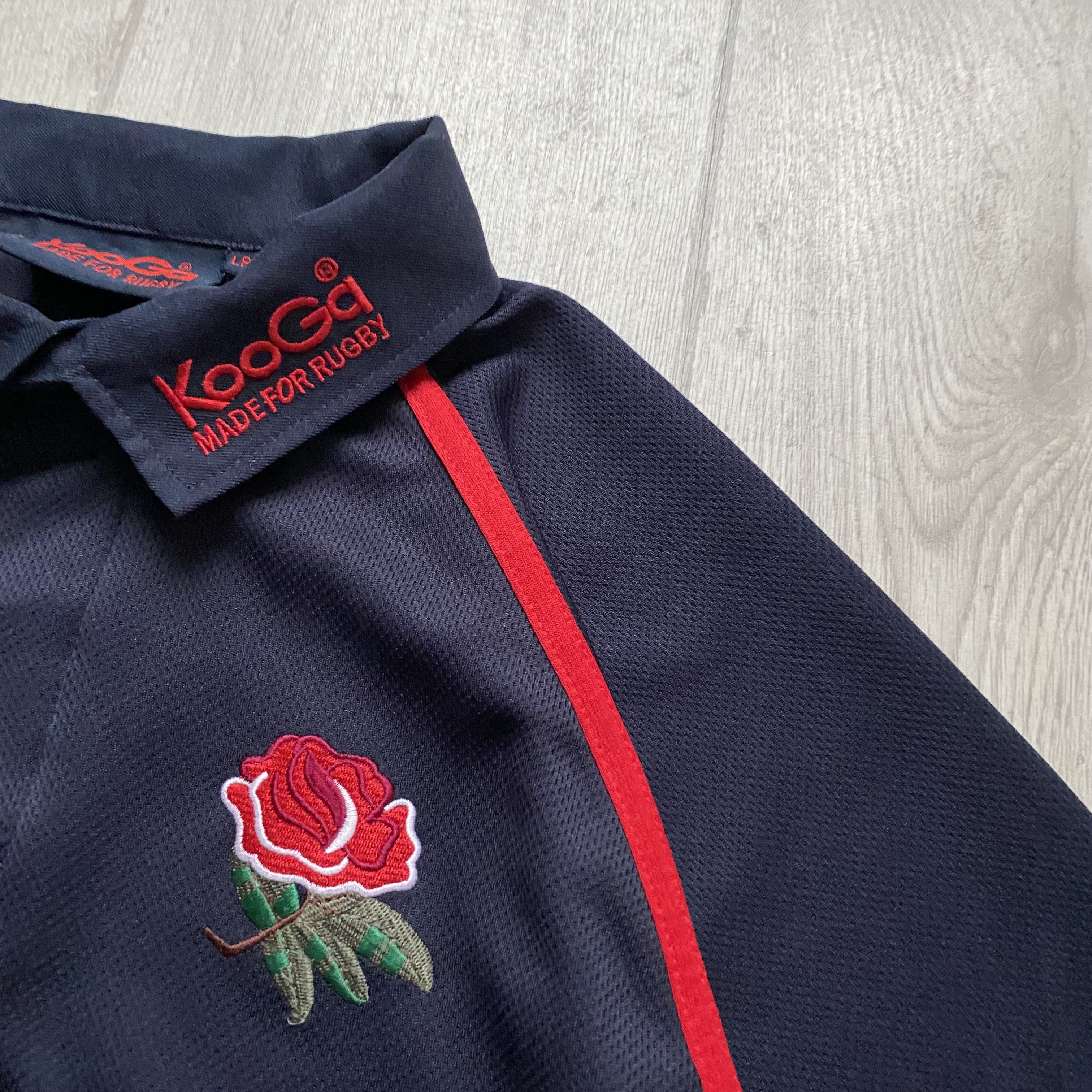 Cotton Traders 🏈 Vintage Blokcore England Rugby Polo Shirt jersey Y2K Size US L / EU 52-54 / 3 - 4 Thumbnail