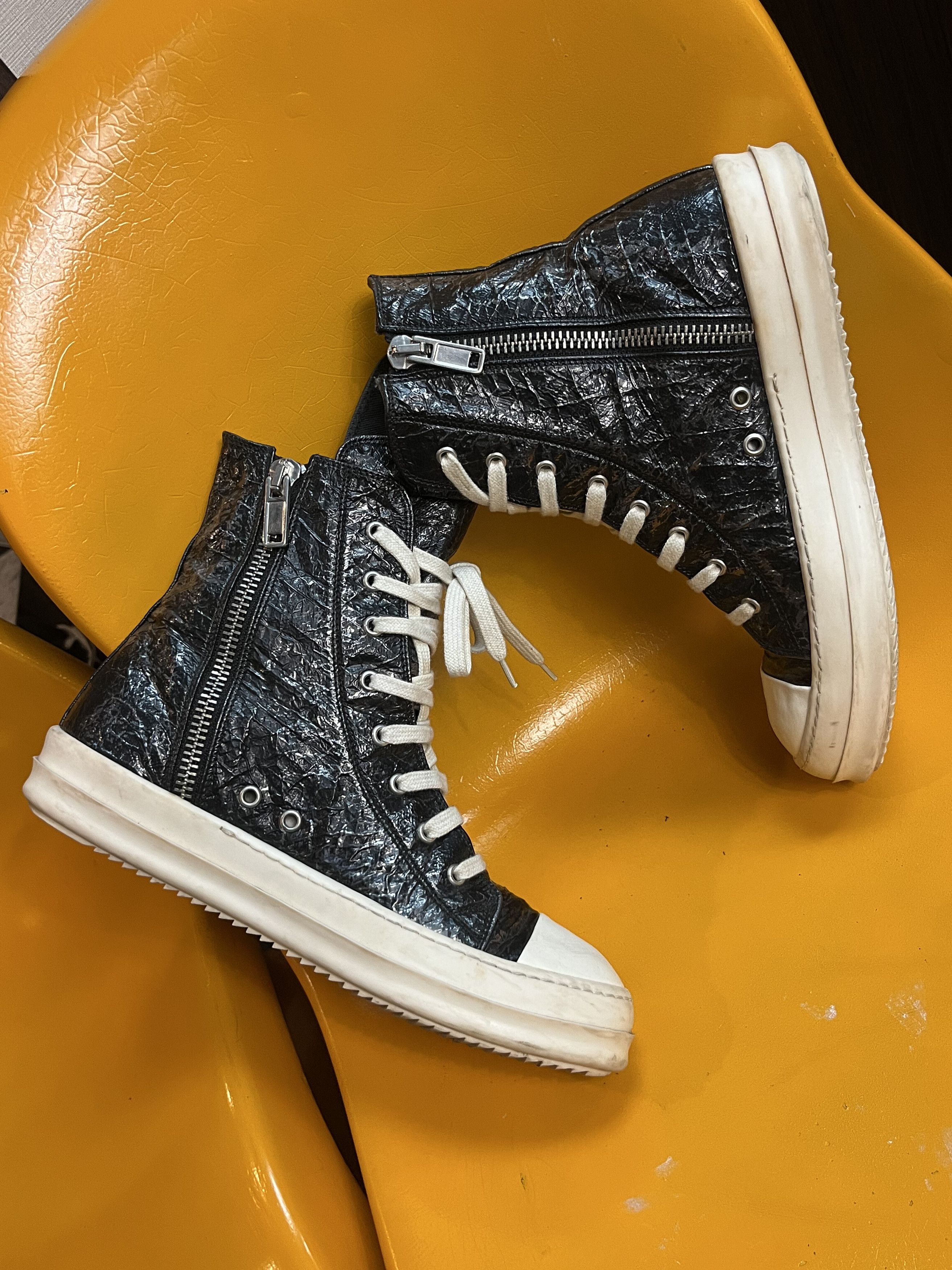 Rick Owens Drkshdw *Final Drop* FW15 “SPHINX” Gomma Vegan High Top 