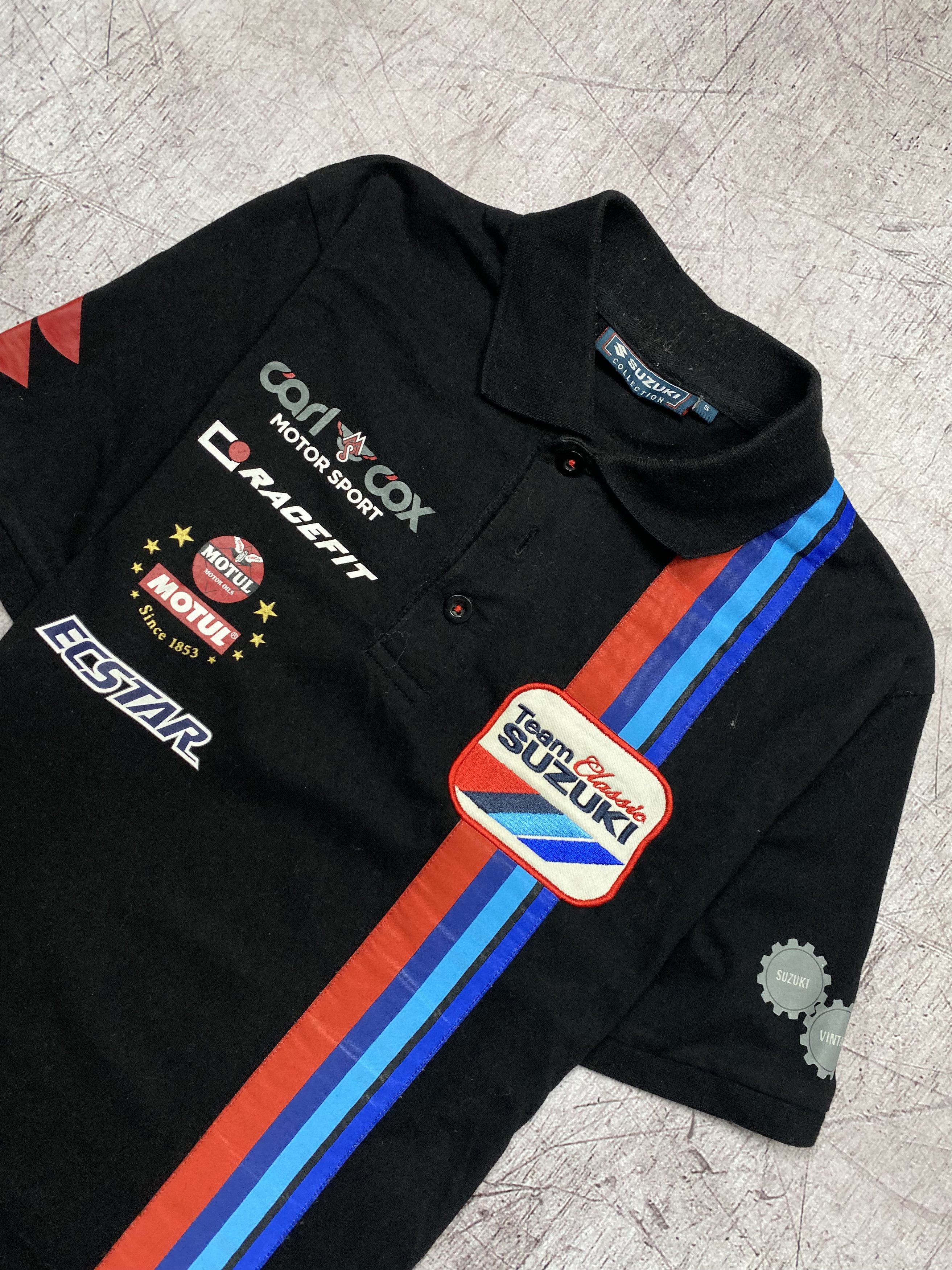 Japanese Brand Suzuki Racing Team Vintage Mens Polo Shirt y2k Size US S / EU 44-46 / 1 - 2 Thumbnail