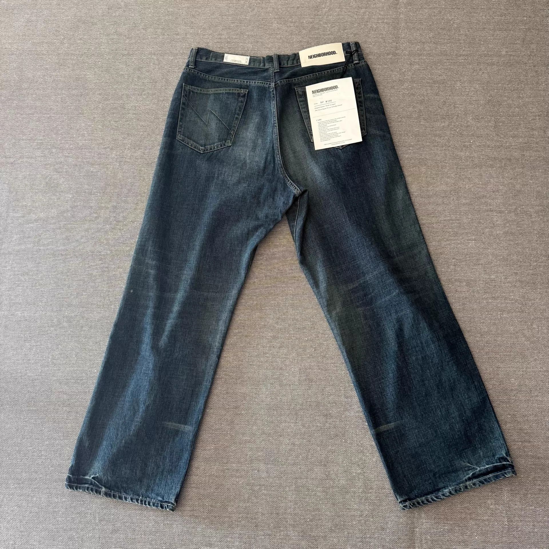 Neighborhood Neighborhood 25ss Dp-Wide Washed Distressed Jeans Size L Size US 34 / EU 50 - 3 Thumbnail
