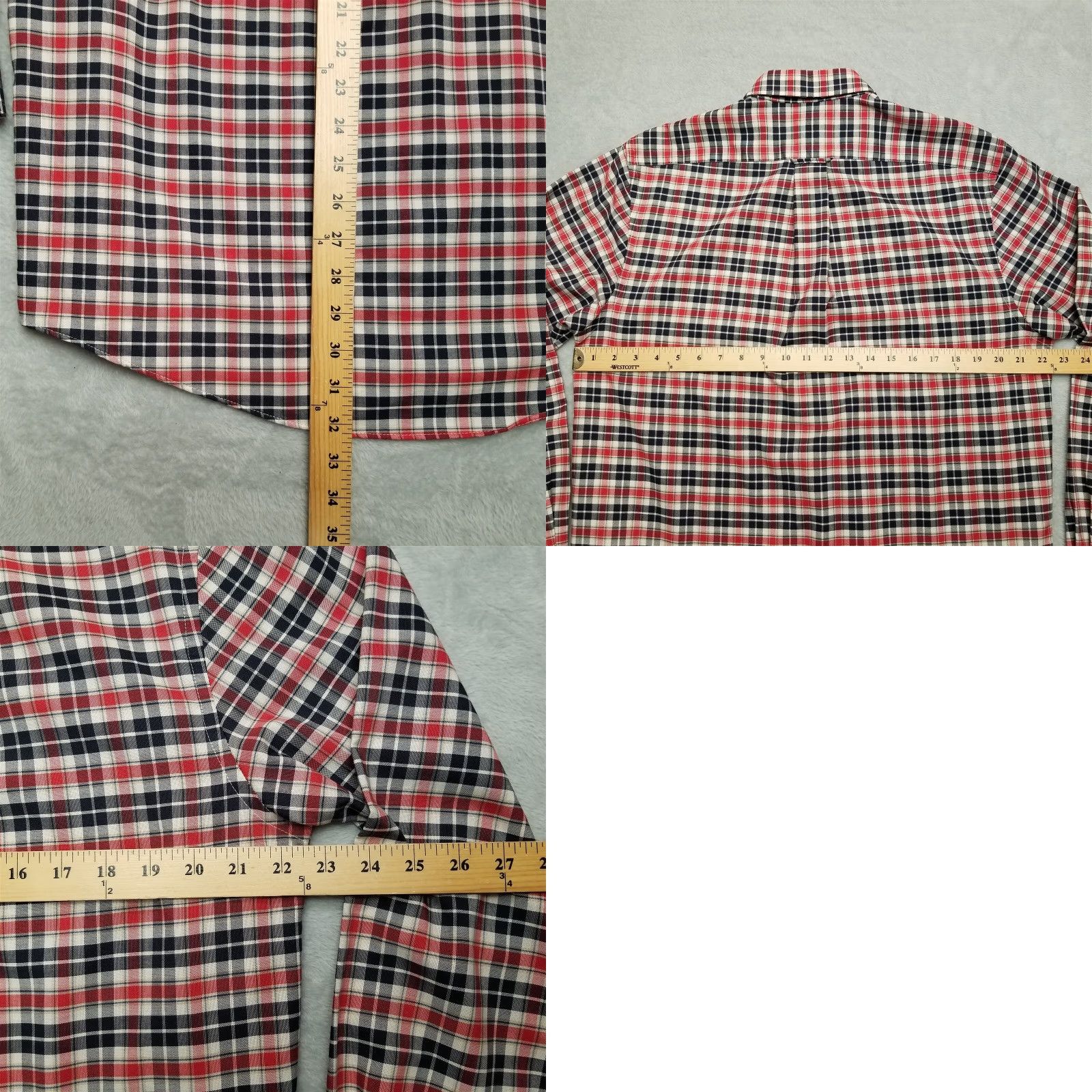 Vintage VINTAGE Towncraft Shirt Men M Plaid Button-Down Long Sleeve Casual Blue Red Size US M / EU 48-50 / 2 - 8 Thumbnail