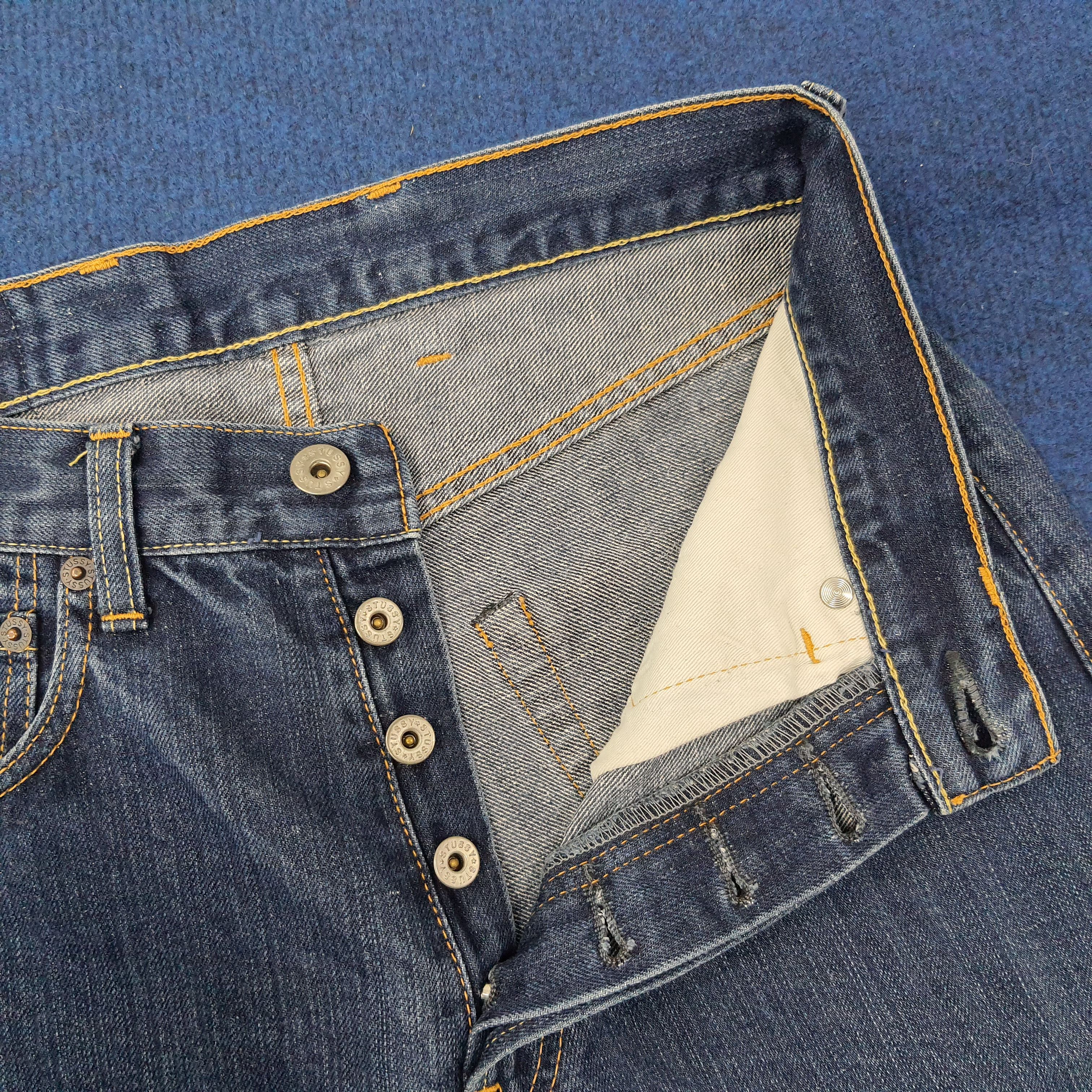 Stussy Vintage Stussy x Futura Rare Custom Logo Jeans C228N33 Size US 27 - 9 Thumbnail