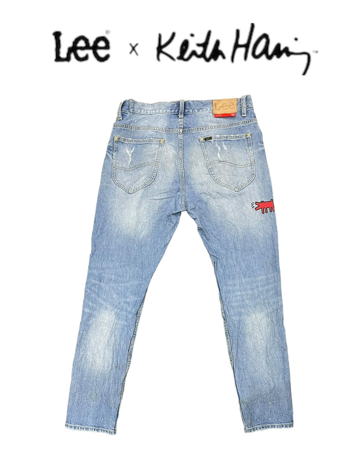 Keith Haring × Lee Lee x Keith Haring Skinny Denim Size US 33 - 2 Thumbnail