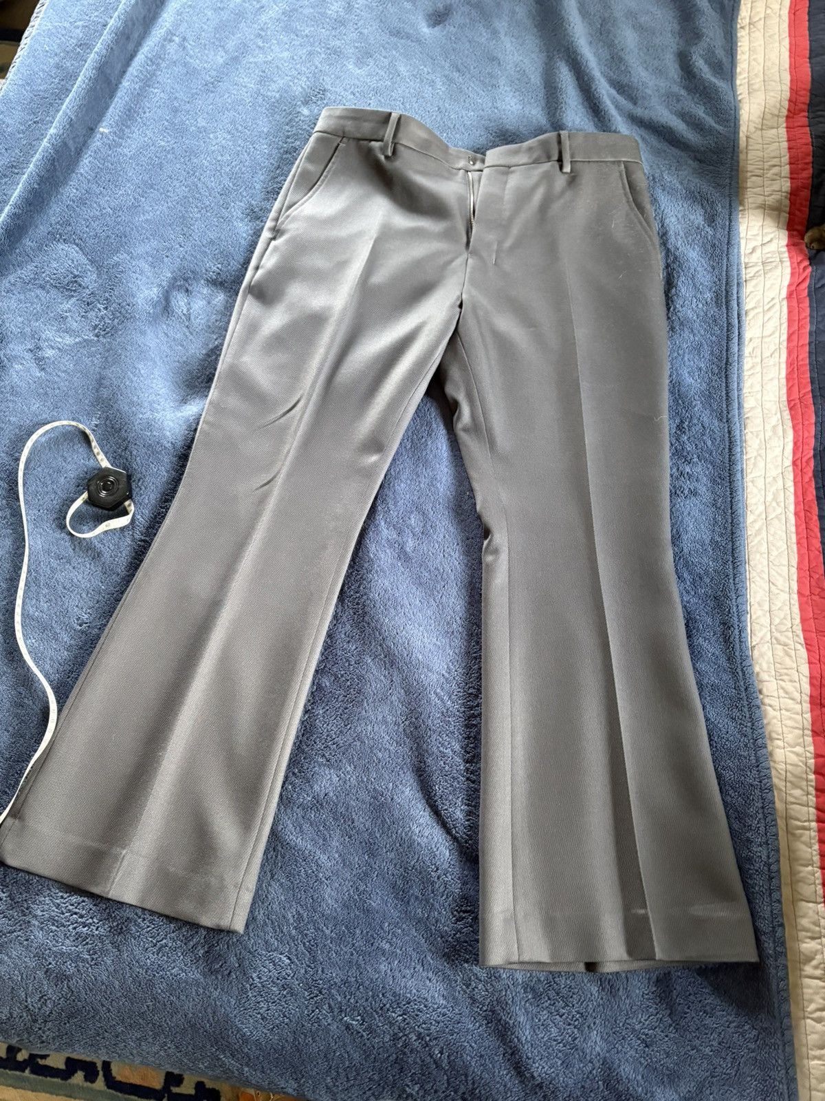 AMI AMI wide leg grey slacks Size US 34 / EU 50 - 1 Thumbnail