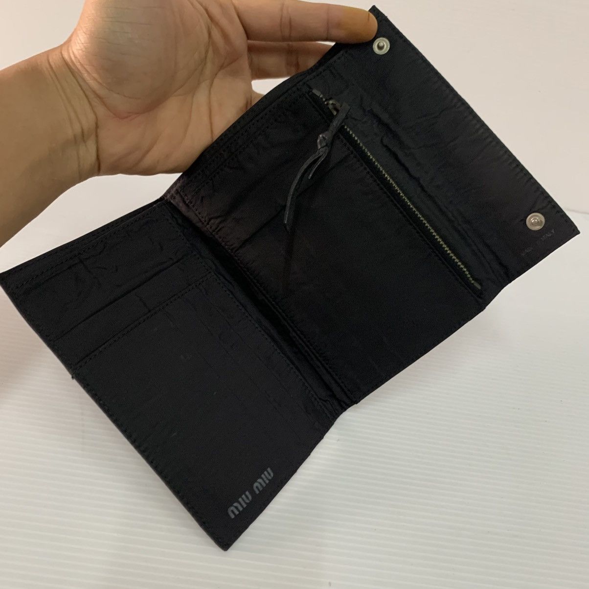 Miu Miu Miu Miu Leather Black Wallet Size ONE SIZE - 7 Thumbnail