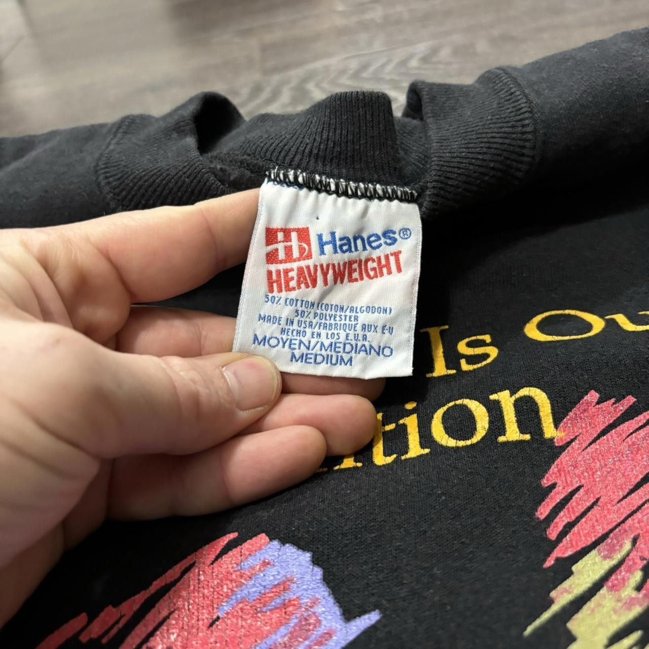 Hanes Vintage creativity is our tradition Indian art sweatshirt Size US M / EU 48-50 / 2 - 5 Thumbnail