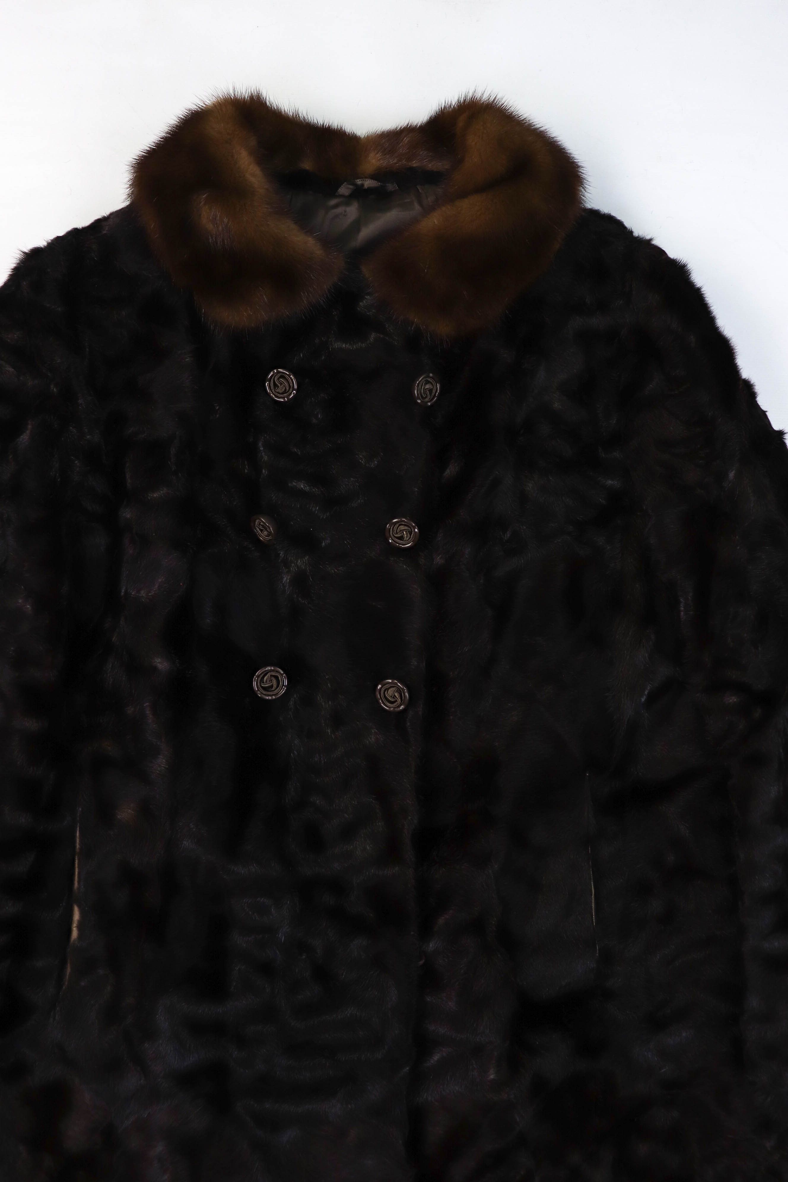 Vintage Vintage Jean Zigrand Fourrures Luxembourg Brown Fur Coat Size XL / US 12-14 / IT 48-50 - 6 Thumbnail