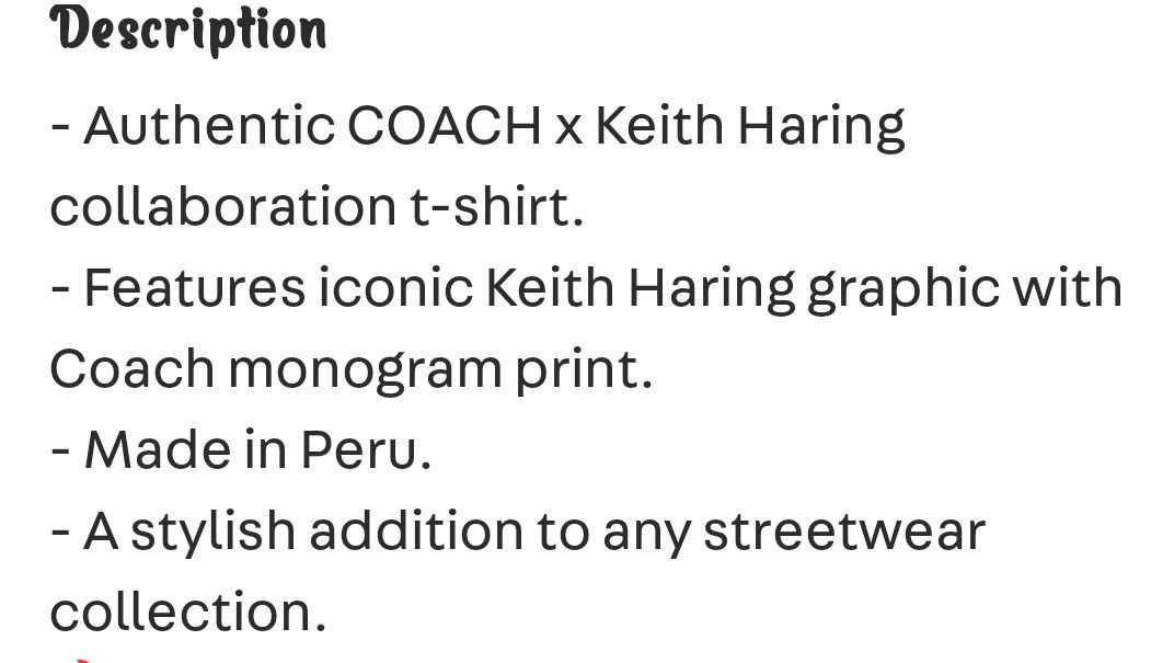 Keith Haring Coach X Keith Haring Tshirts Size US M / EU 48-50 / 2 - 11 Thumbnail