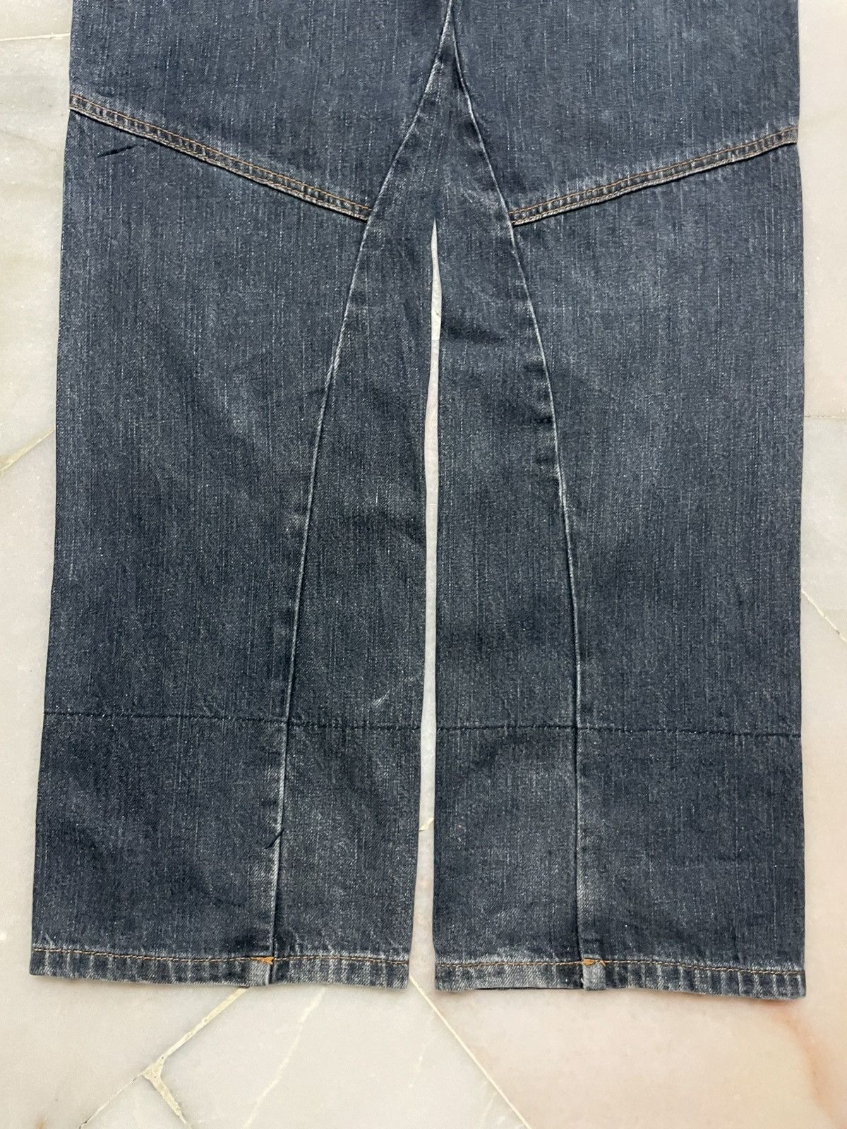 💥Double Waist💥Sick Vintage Nylus Faded Zipper Punk Jeans