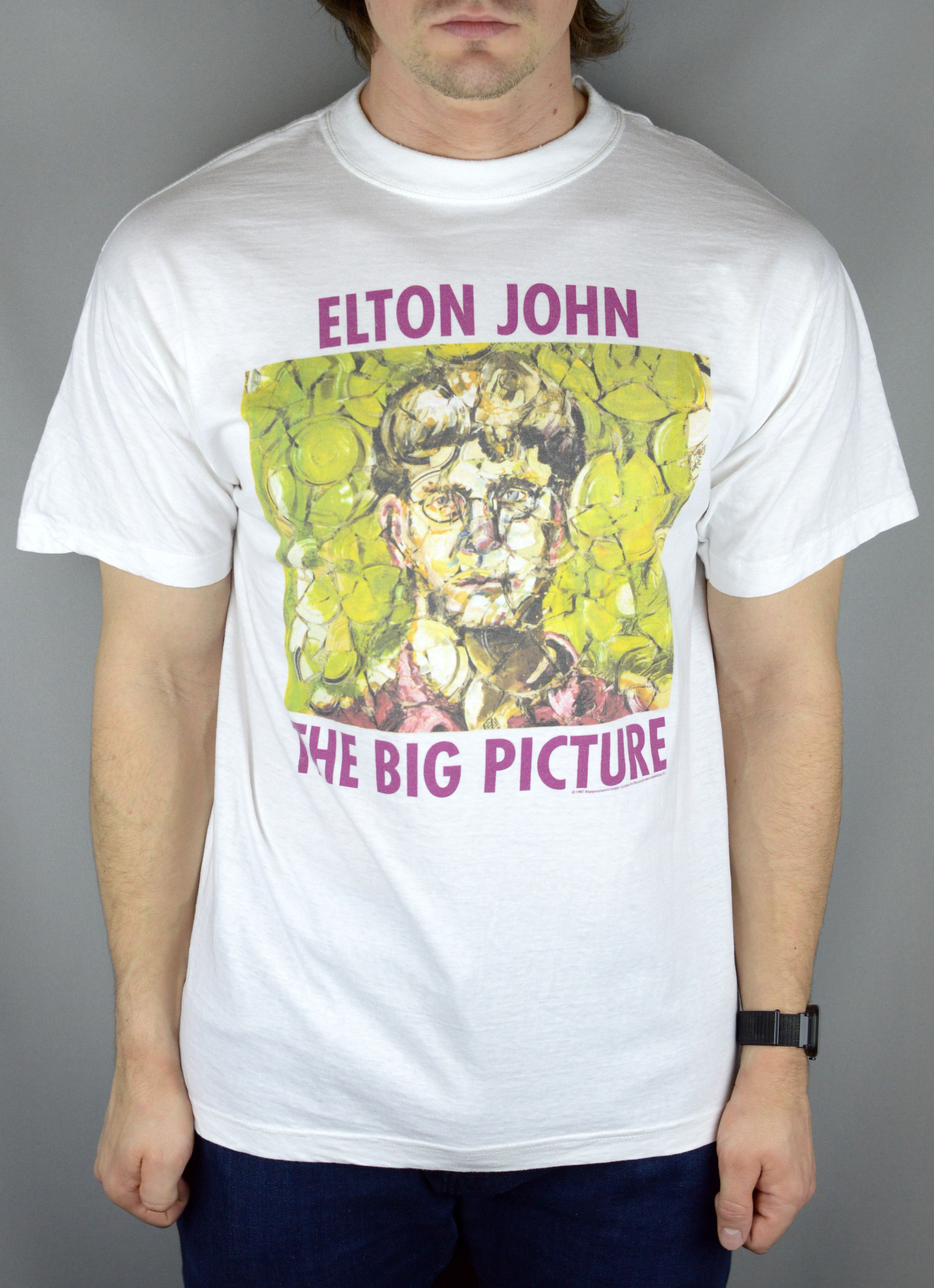 Vintage Vintage Elton John The Big Picture 1997 t shirt Size US L / EU 52-54 / 3 - 1 Thumbnail