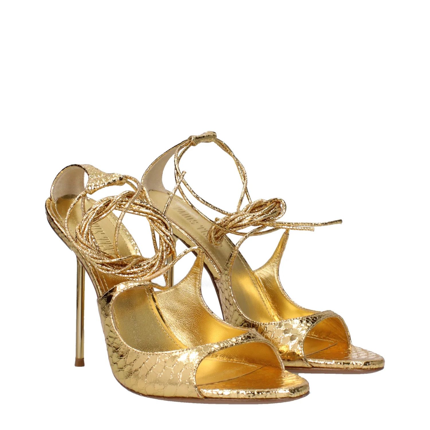 Paris Texas ob1o1e1124 Leather Sandals in Gold Size US 7 / IT 37 - 2 Thumbnail