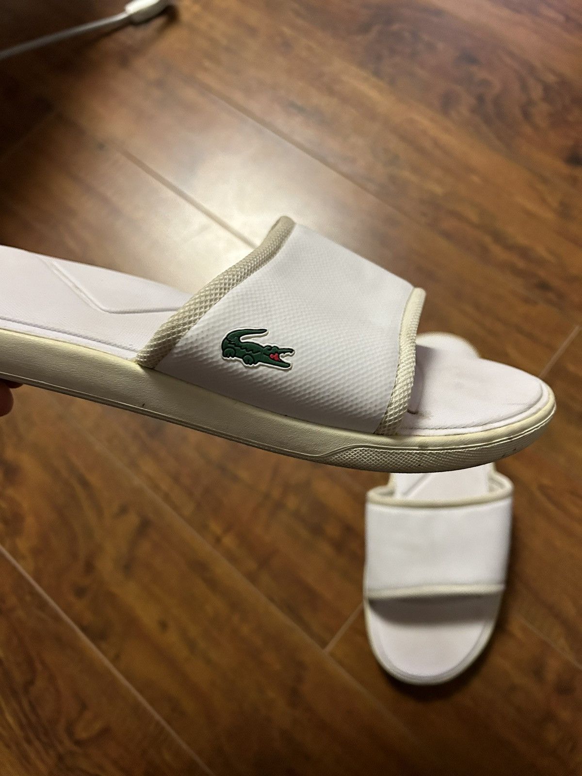 Lacoste slides size 11US