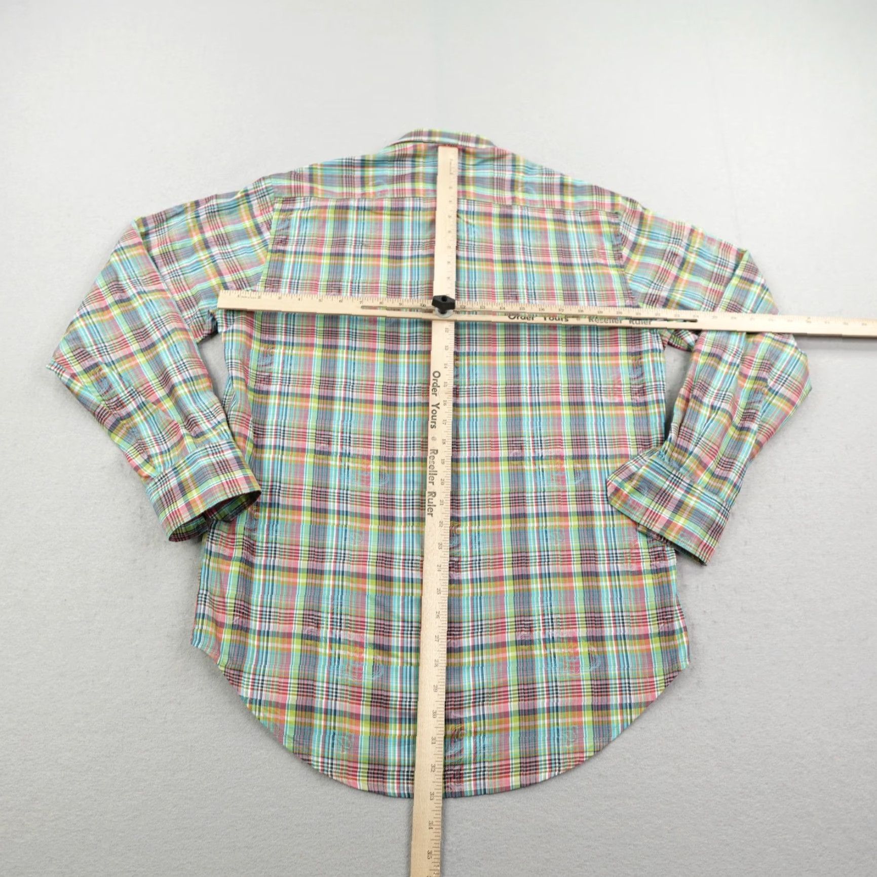 Robert Graham Robert Graham Shirt Men Medium Blue Pink Green Plaid Colorful Button Up Classic Size US M / EU 48-50 / 2 - 4 Thumbnail