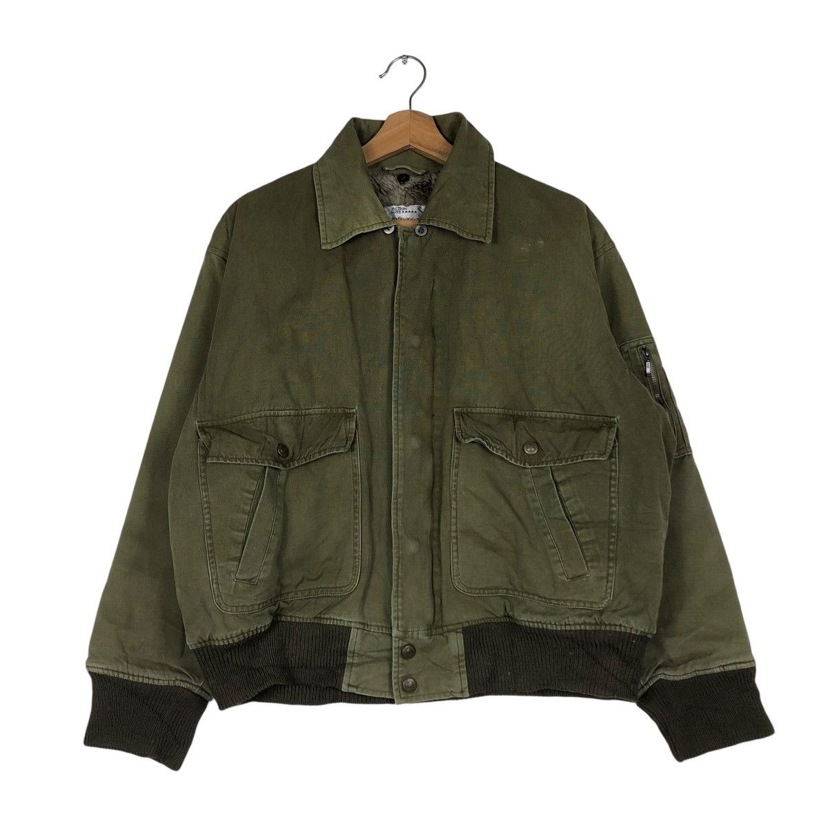 Japanese Brand 🔥VINTAGE BIKER BOMBER JACKET BIG POCKETS SPOKEMAN Size US M / EU 48-50 / 2 - 3 Thumbnail