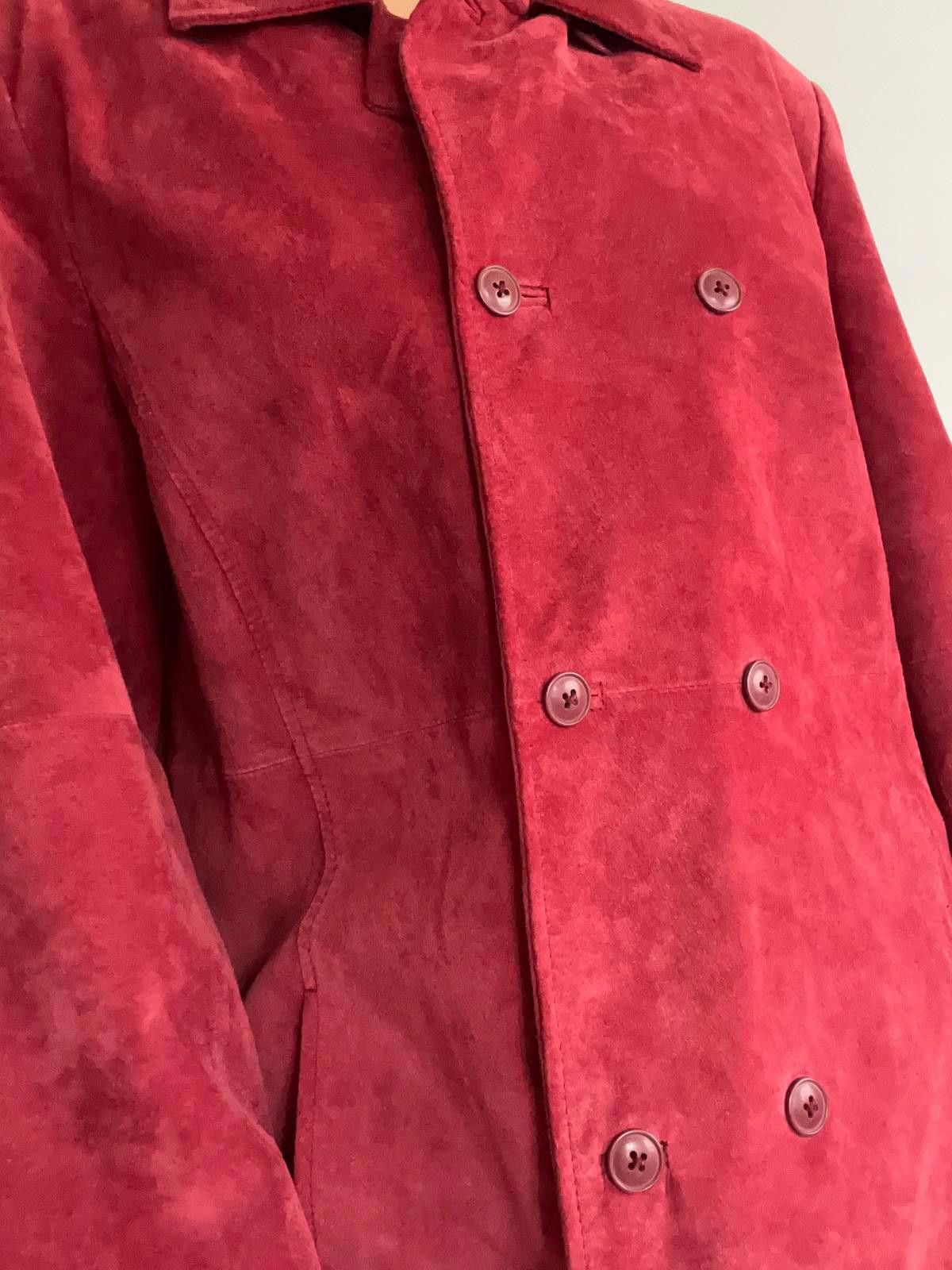 Other Women’s red leather suede jacket Size L / US 10 / IT 46 - 7 Thumbnail