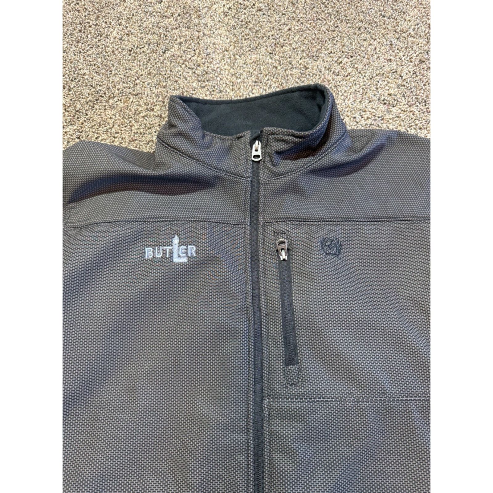 Vintage VINTAGE Cinch Men's XL Bonded Black/Brown Concealed Carry Coat Heavy Windbreaker Jacket Bomber Softshell Jacket H20 Zip Mens XL Brown Windbreaker Coat Size US XL / EU 56 / 4 - 6 Thumbnail