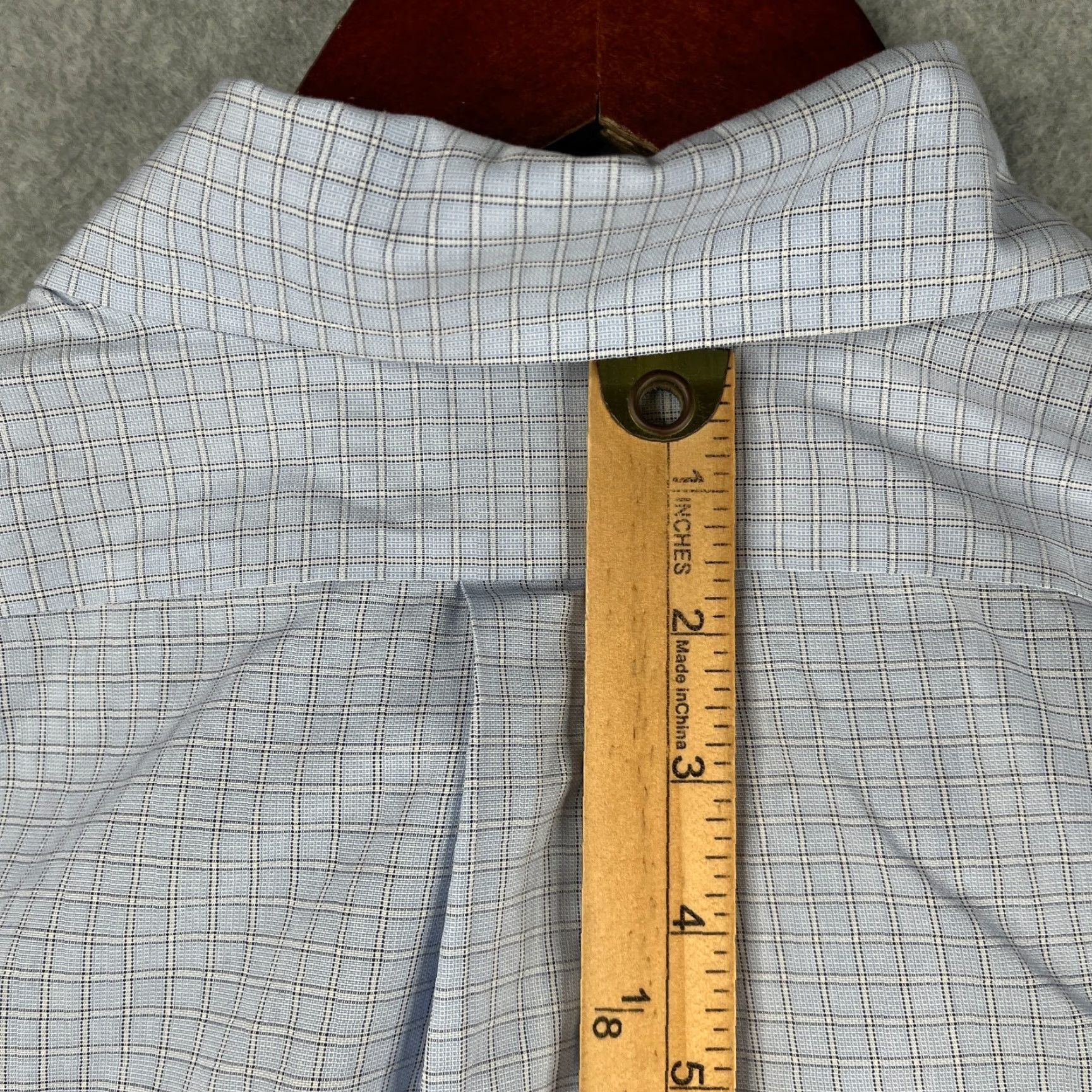 Brooks Brothers Brooks Brothers Regent Shirt Blue Check 16.5 Long Sleeve Button-Down Mens Non-Iron Dress Shirt Size US XL / EU 56 / 4 - 7 Thumbnail