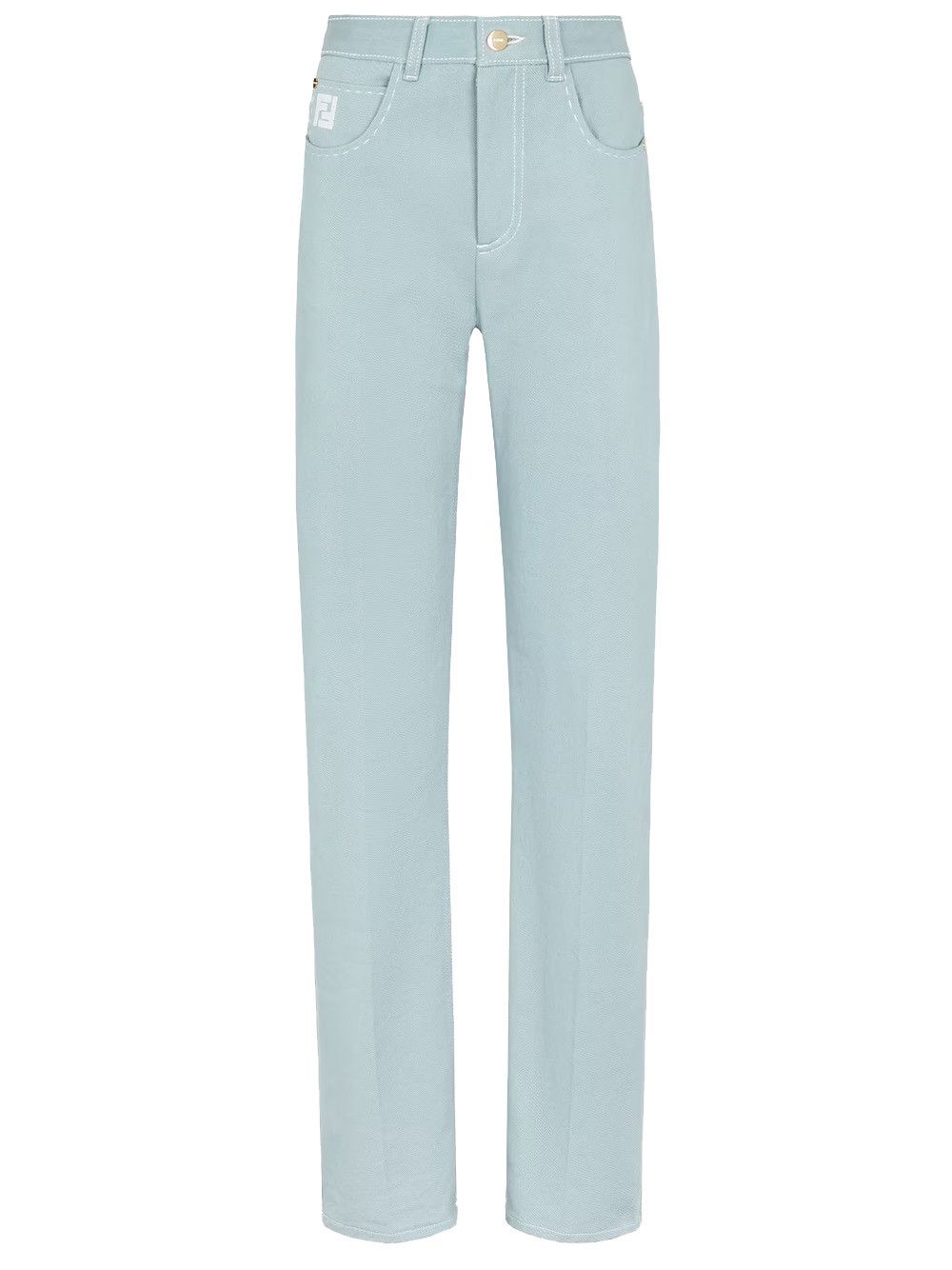 Fendi o1w1db10325 FR5994 Jeans in Light Blue Size 28" / US 6 / IT 42 - 1 Thumbnail