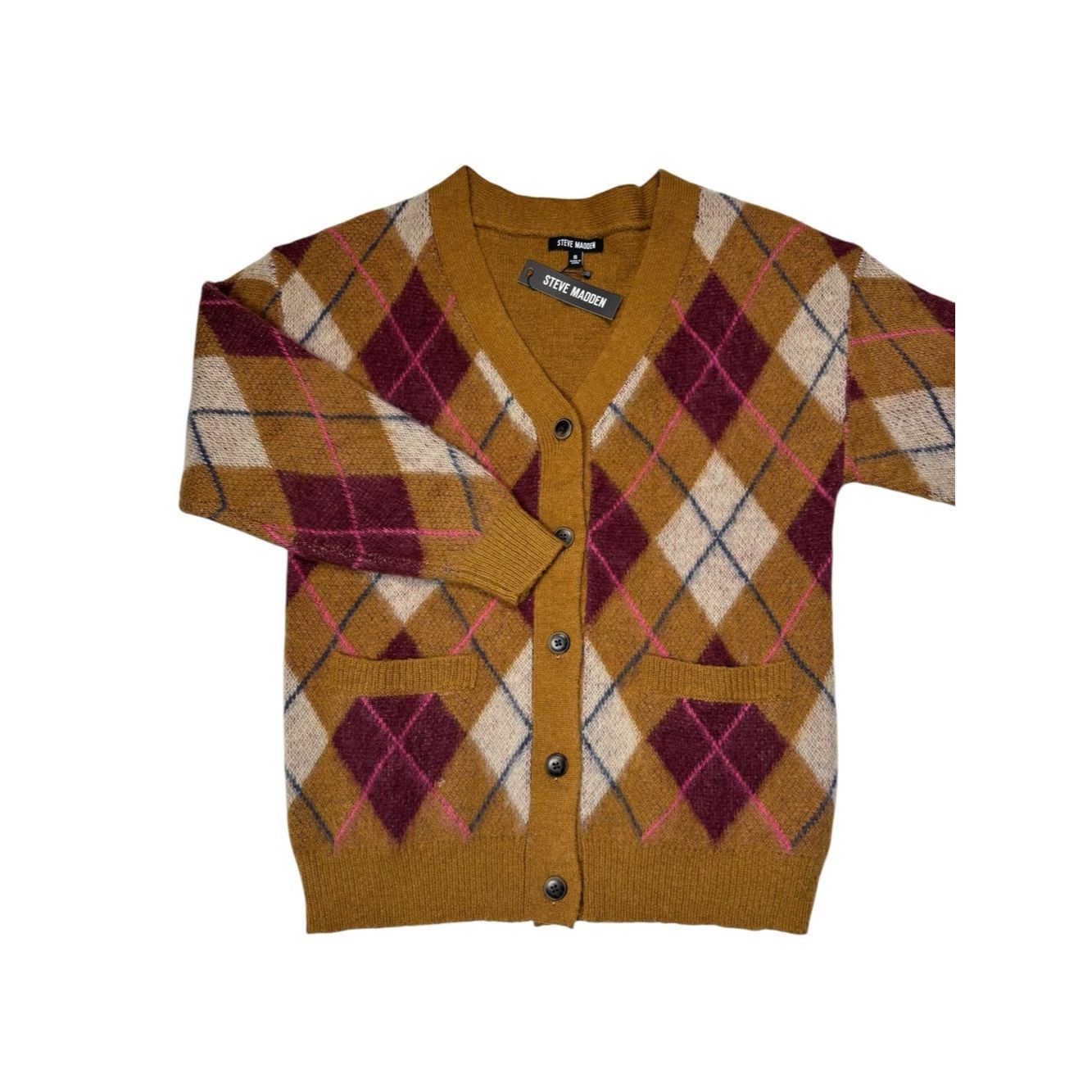 Sam Edelman NWT New $99 Steve Madden Lexie Plaid Wool Blend Cardigan Si Size S / US 4 / IT 40 - 3 Thumbnail