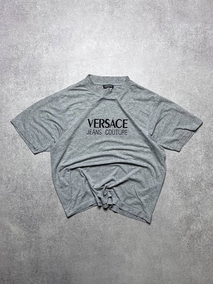Versace × Vintage Vintage Versace Jeans Big Logo Boxy T-shirt M Size US M / EU 48-50 / 2 - 1 Thumbnail